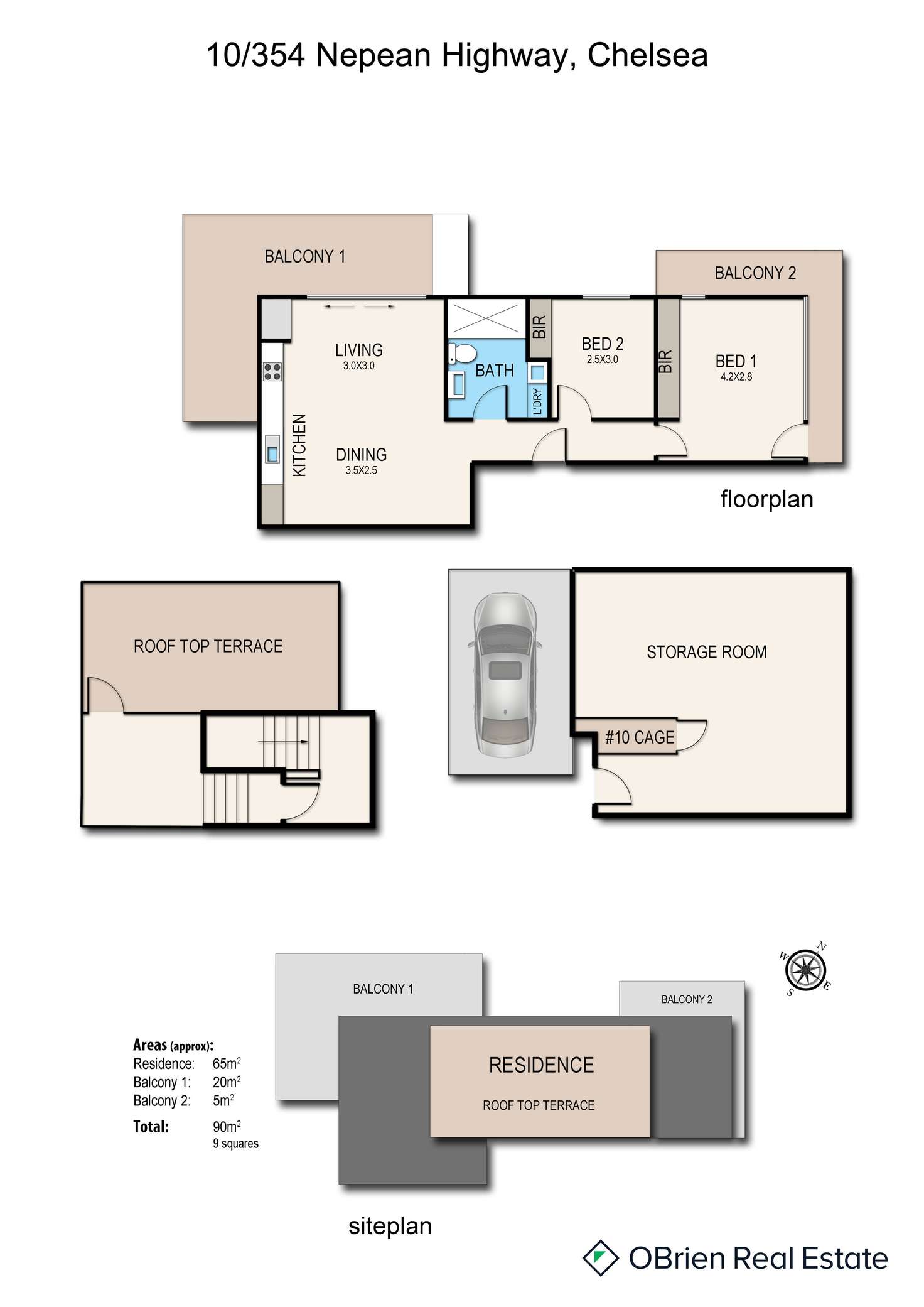 Floorplan of Homely apartment listing, 10/354 Nepean Highway, Chelsea VIC 3196