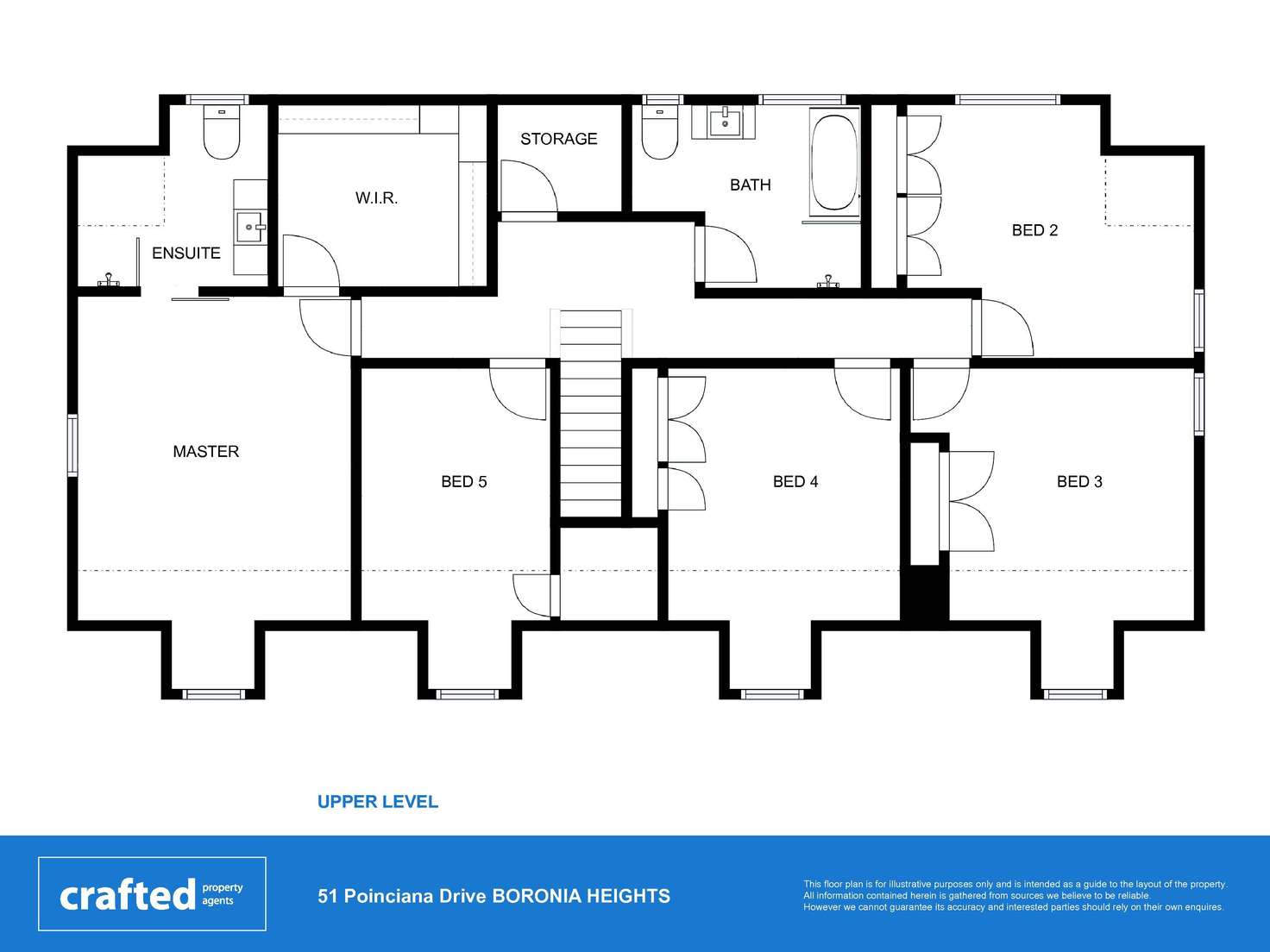 Floorplan of Homely house listing, 51 Poinciana Drive, Boronia Heights QLD 4124