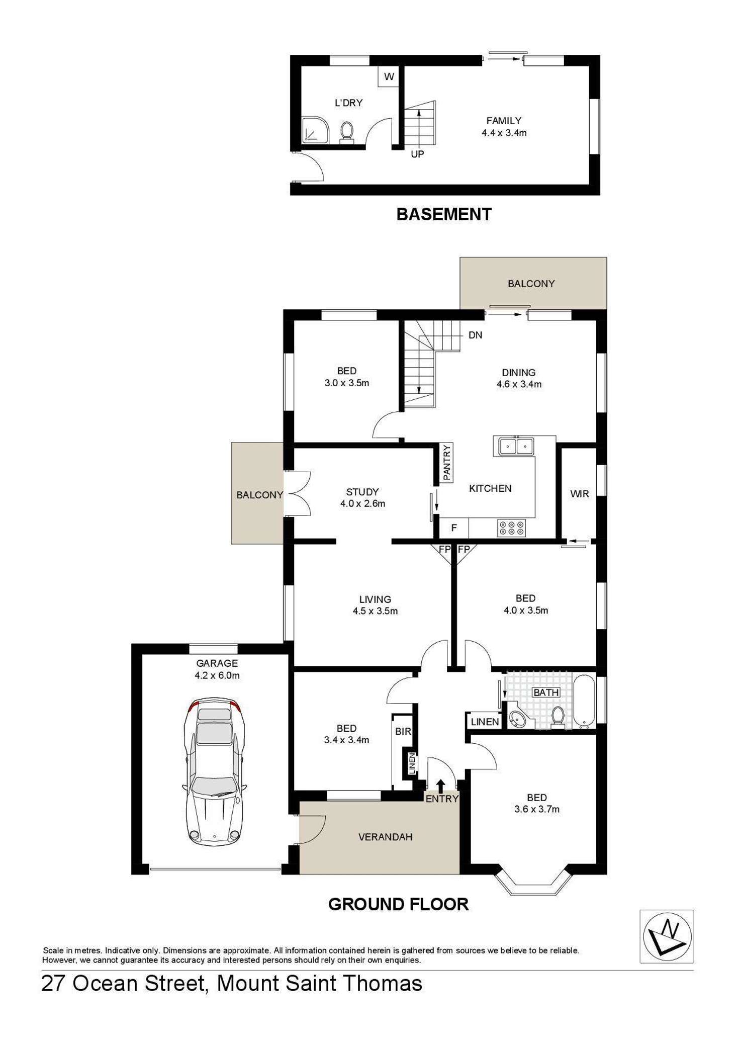 Floorplan of Homely house listing, 27 Ocean Street, Mount Saint Thomas NSW 2500