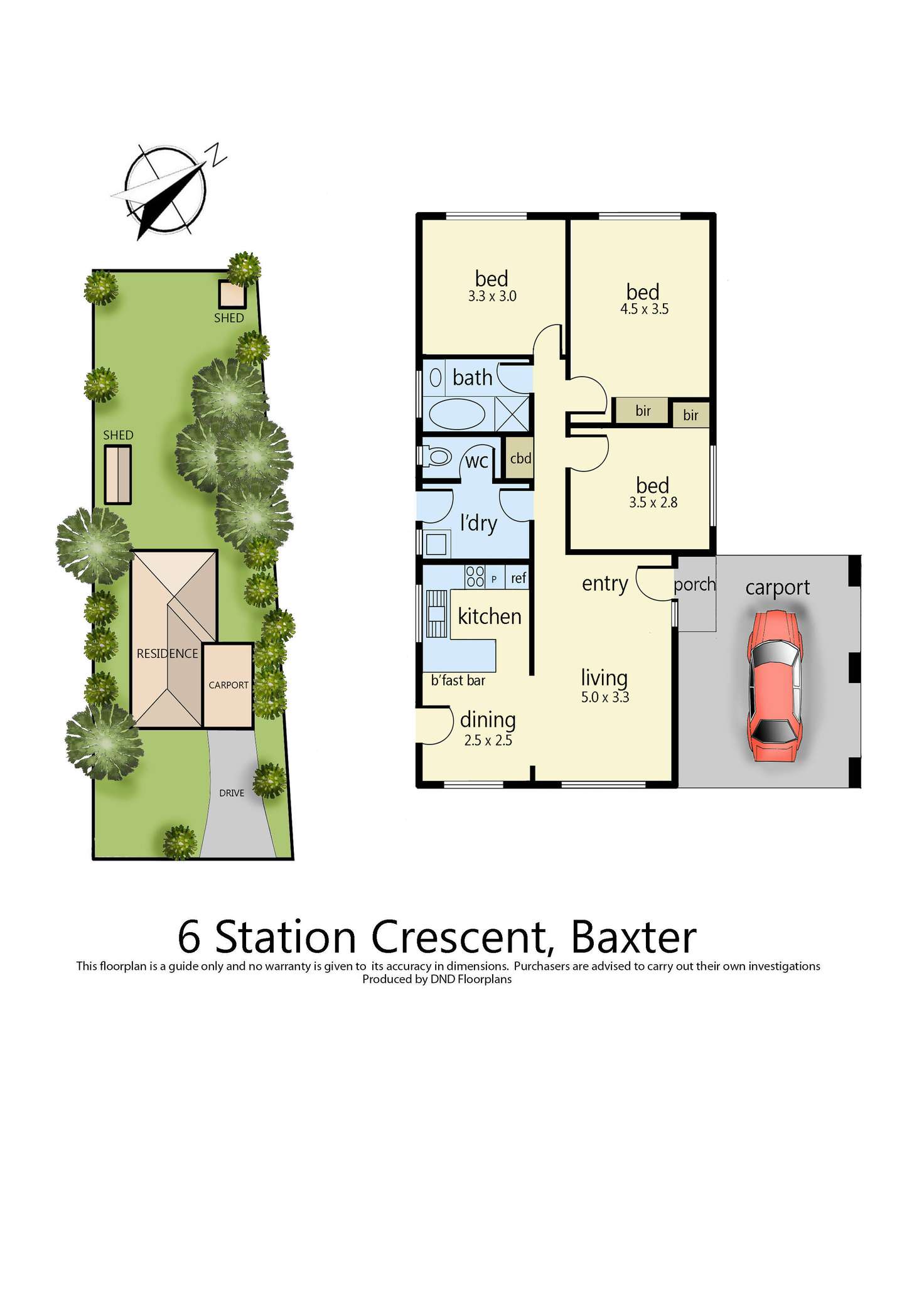 Floorplan of Homely house listing, 6 Station Crescent, Baxter VIC 3911