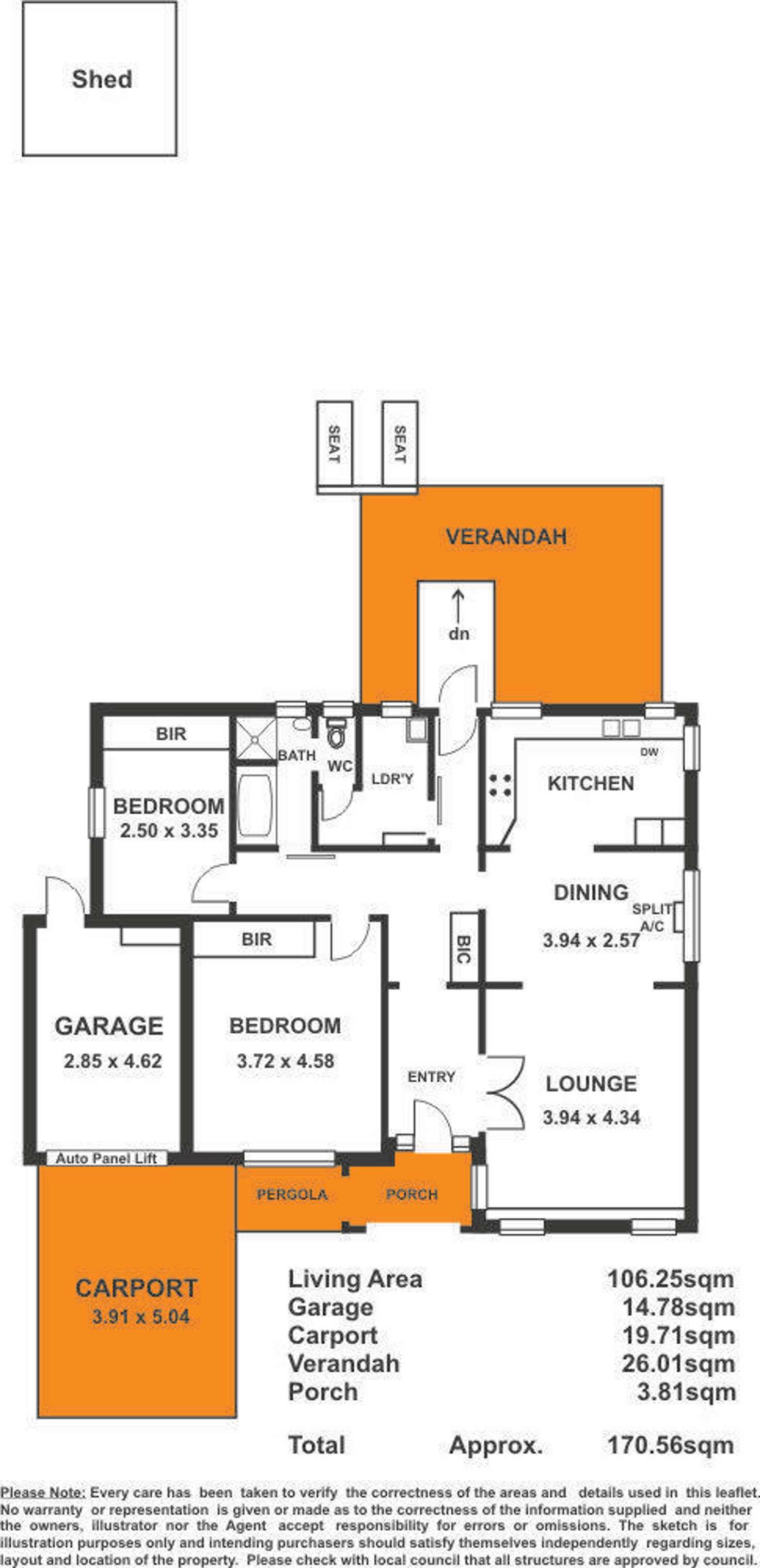 Floorplan of Homely house listing, 21 Seaview Street, Fullarton SA 5063