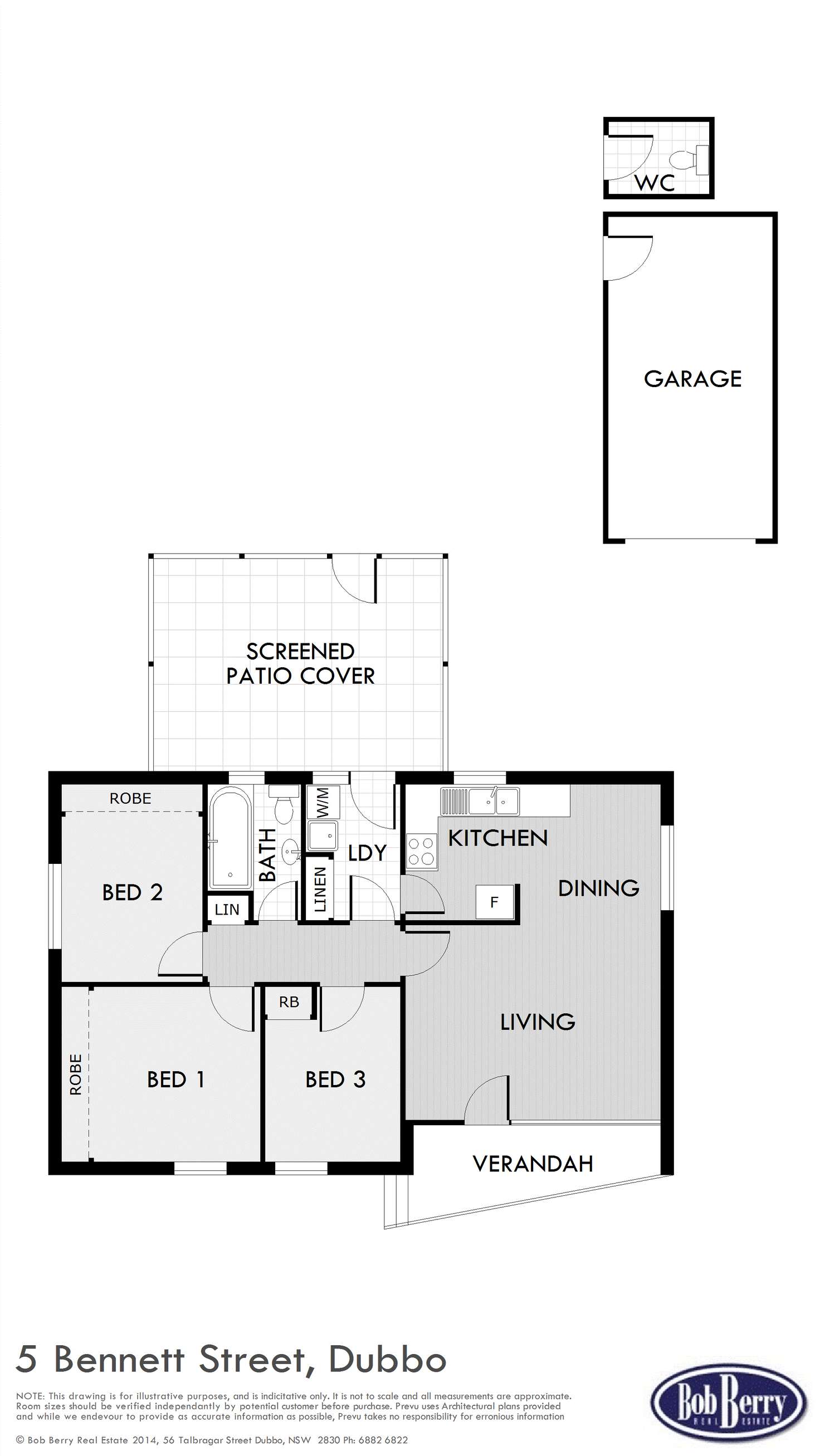 Floorplan of Homely house listing, 5 Bennett Street, Dubbo NSW 2830
