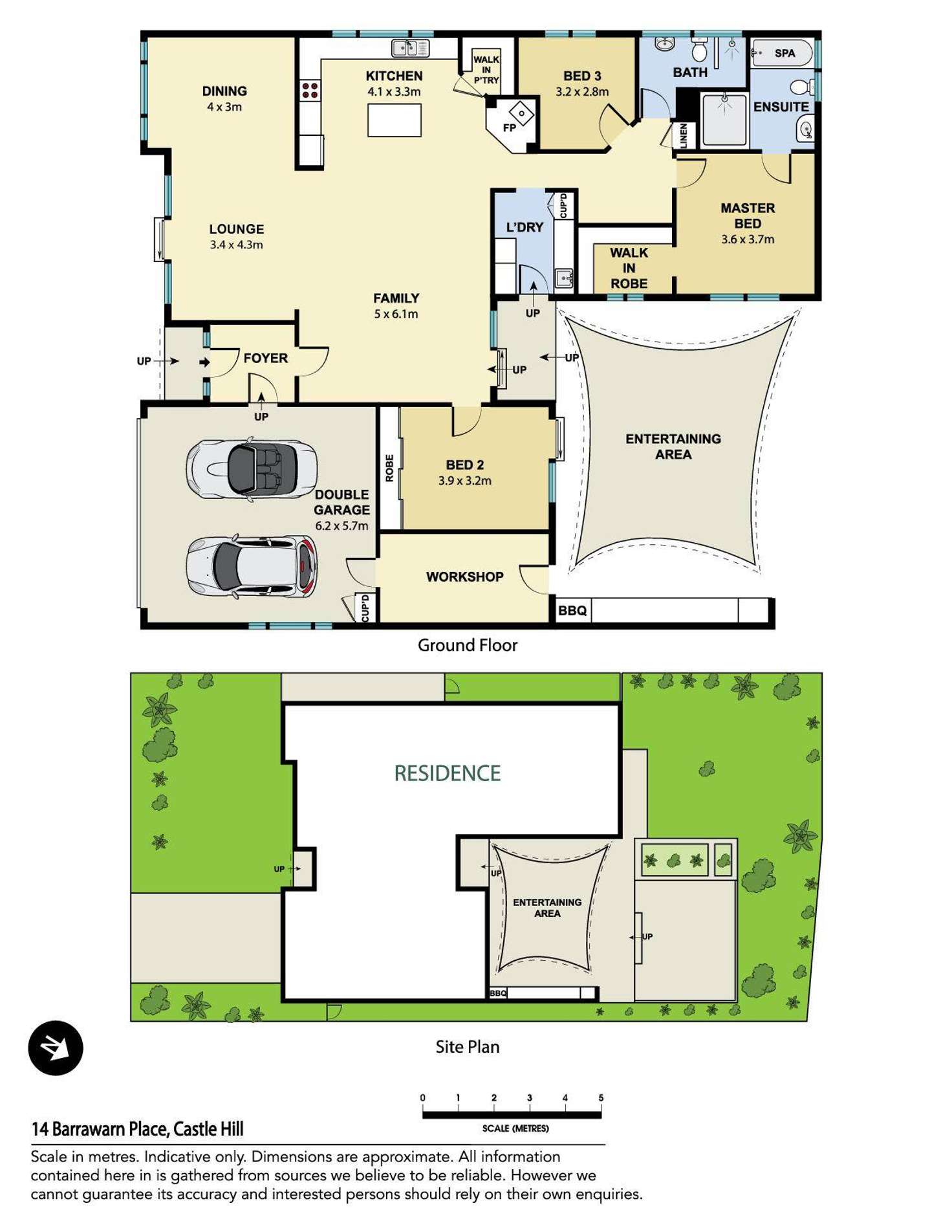 Floorplan of Homely house listing, 14 Barrawarn Place, Castle Hill NSW 2154