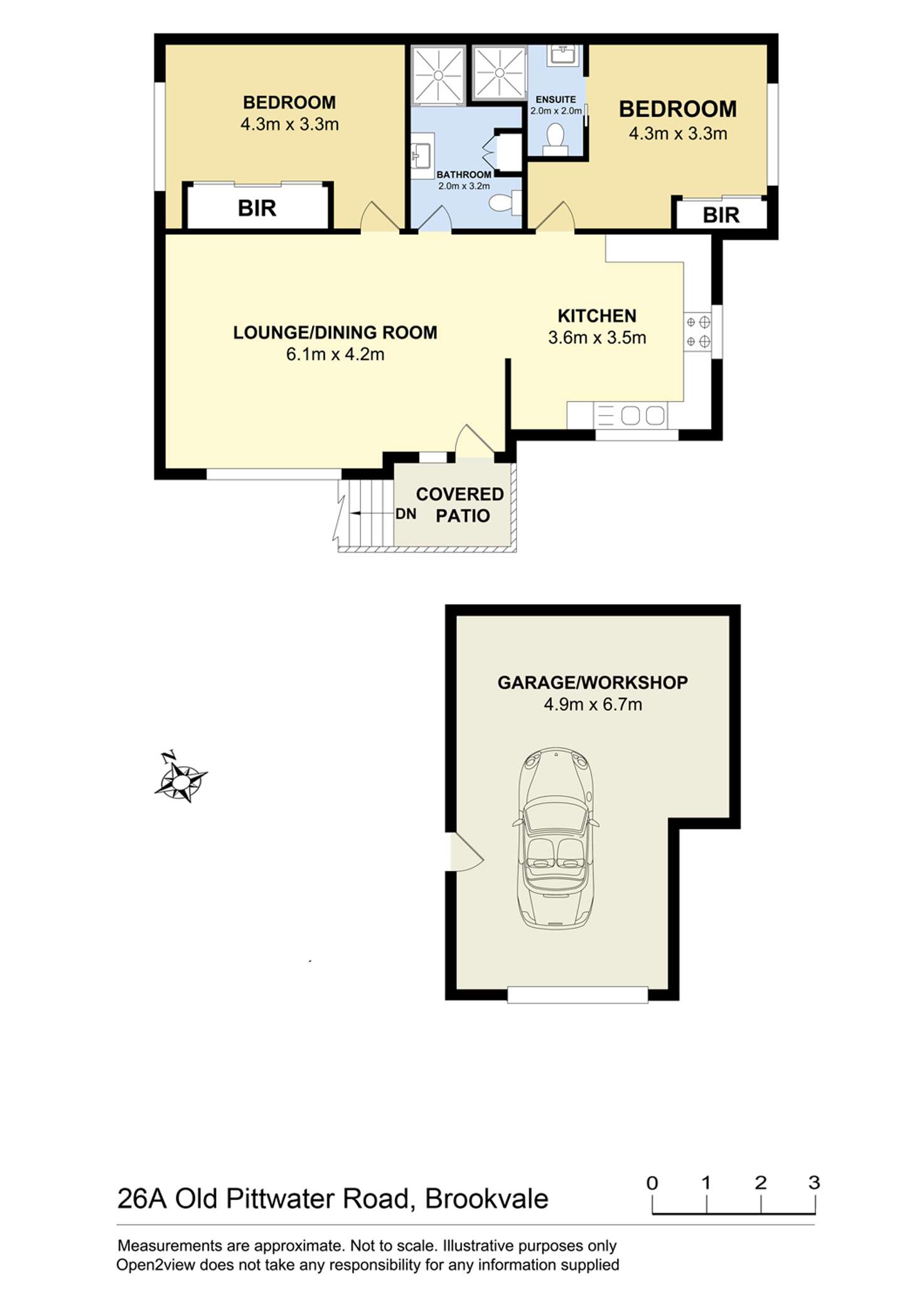 Floorplan of Homely unit listing, 1/26A Old Pittwater Road, Brookvale NSW 2100