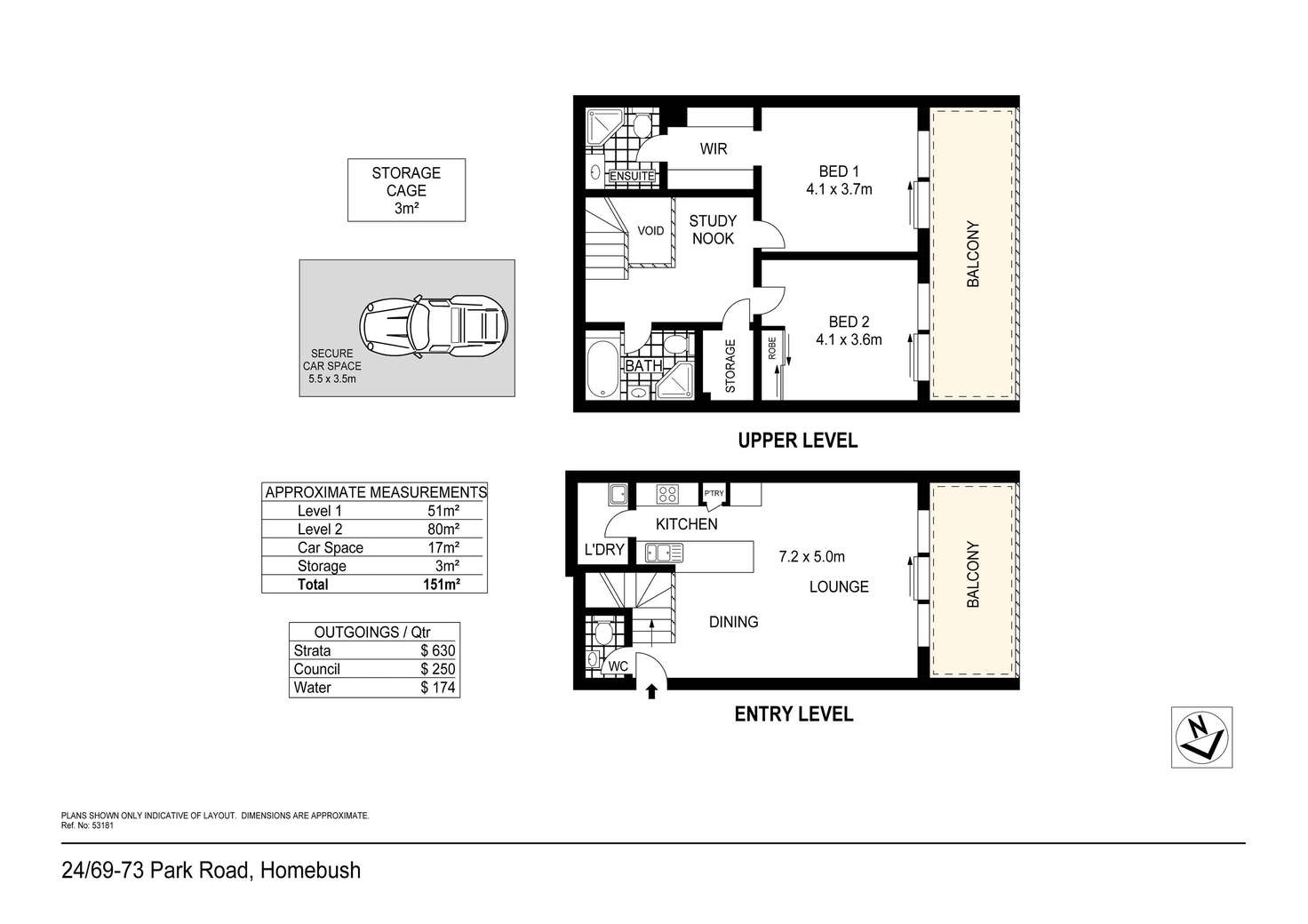 Floorplan of Homely apartment listing, 24/69-73 Park Road, Homebush NSW 2140