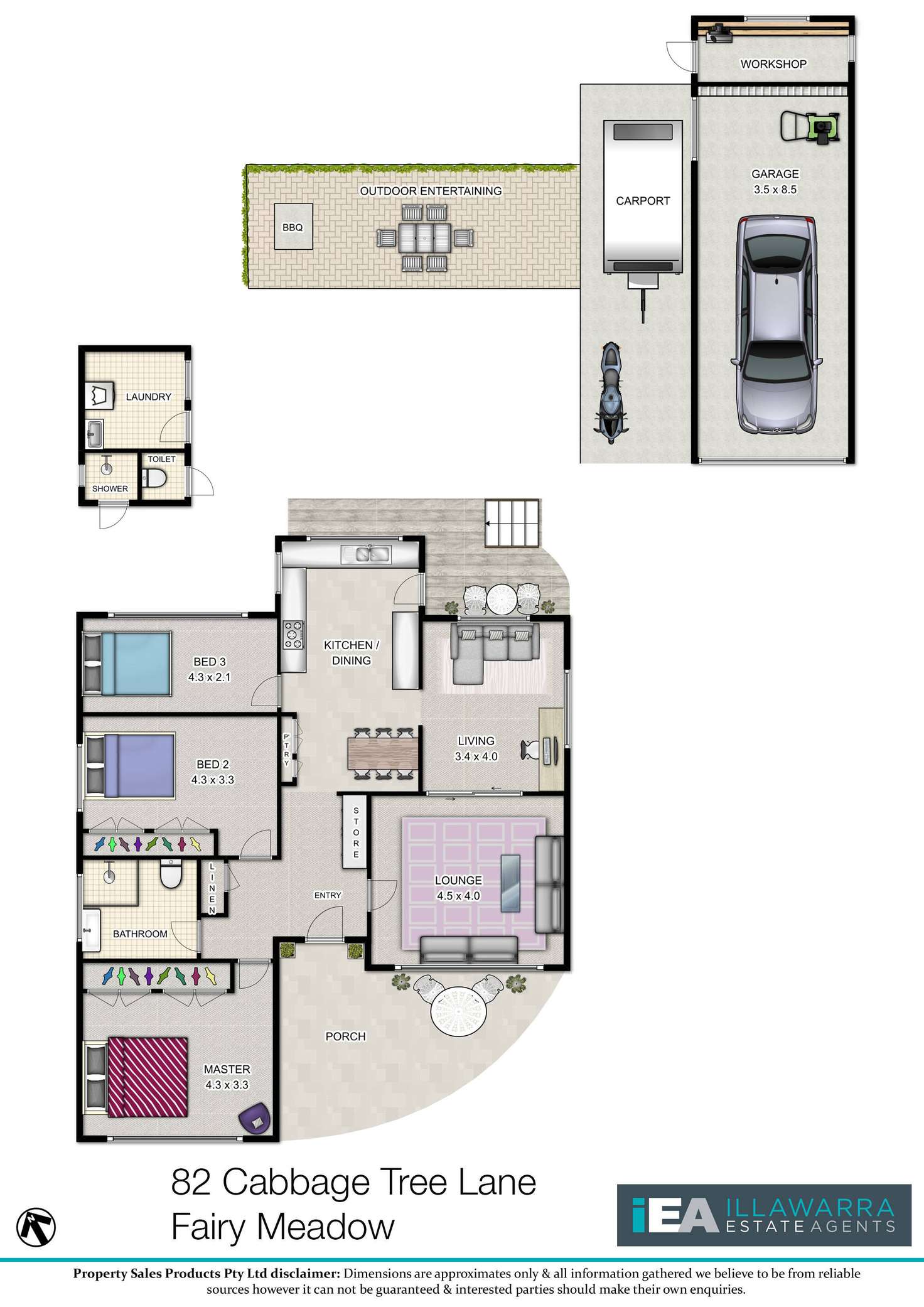 Floorplan of Homely house listing, 82 Cabbage Tree Lane, Fairy Meadow NSW 2519