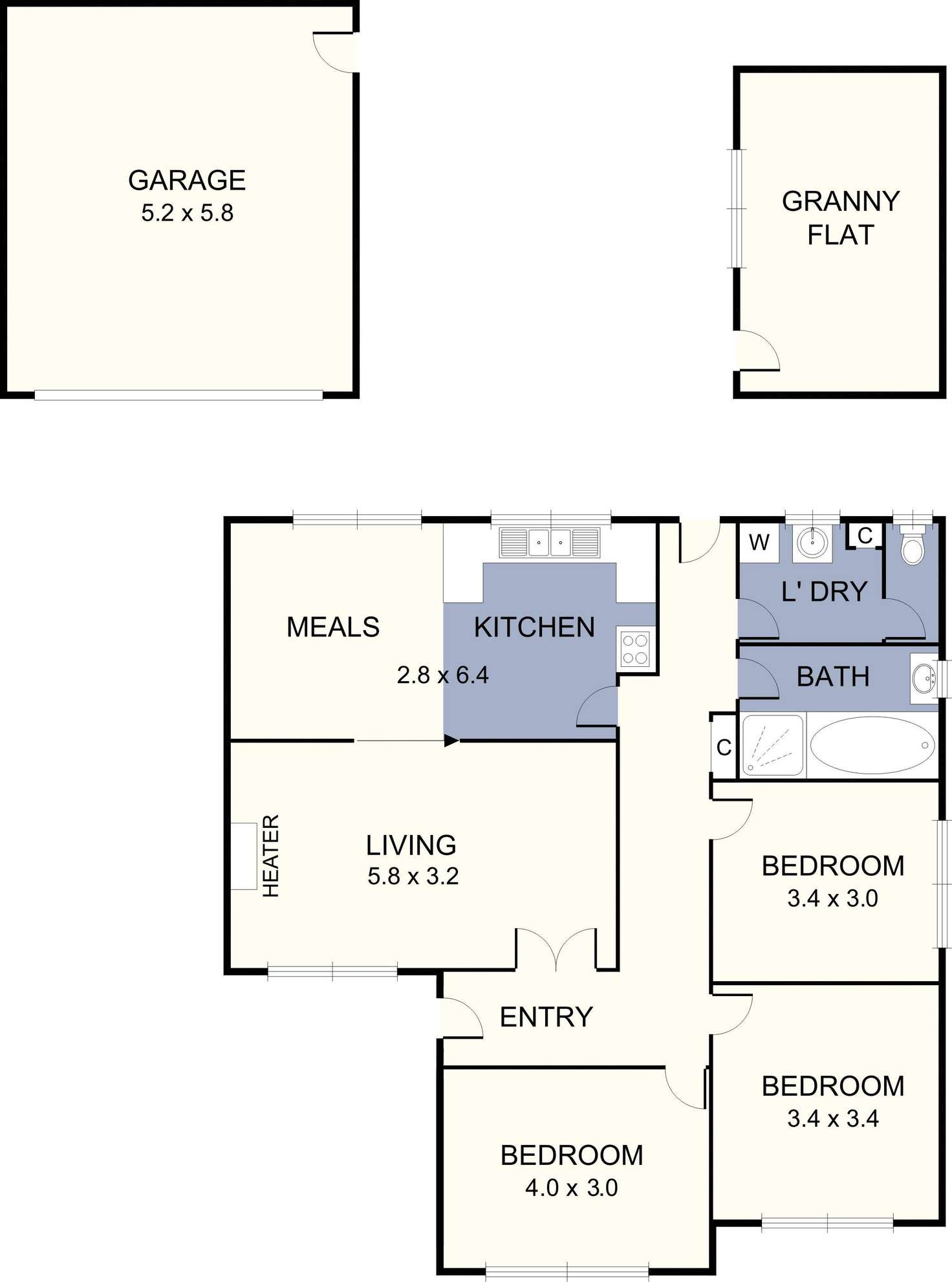 Floorplan of Homely house listing, 16 Electric Avenue, Glenroy VIC 3046