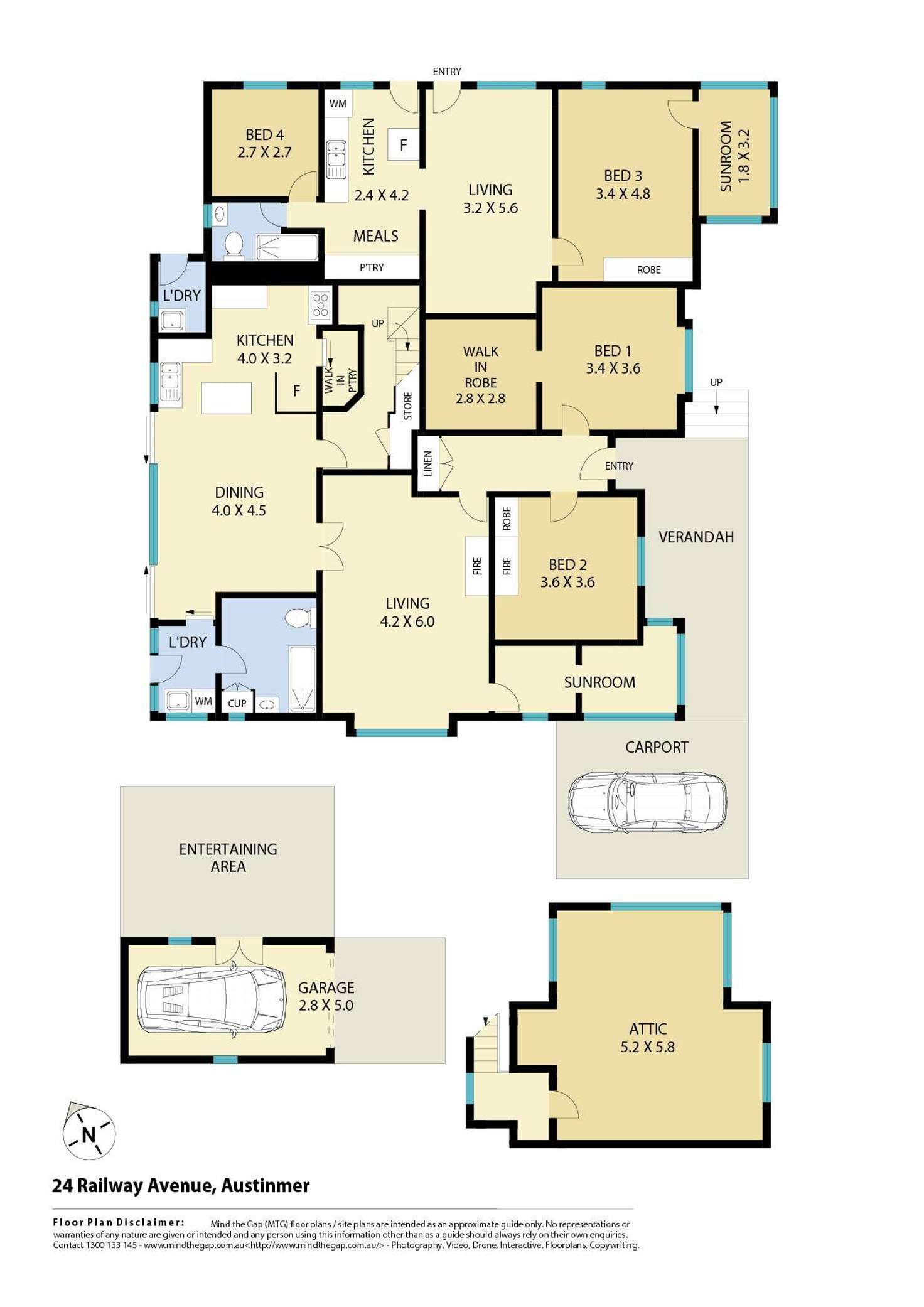 Floorplan of Homely house listing, 24 Railway Avenue, Austinmer NSW 2515