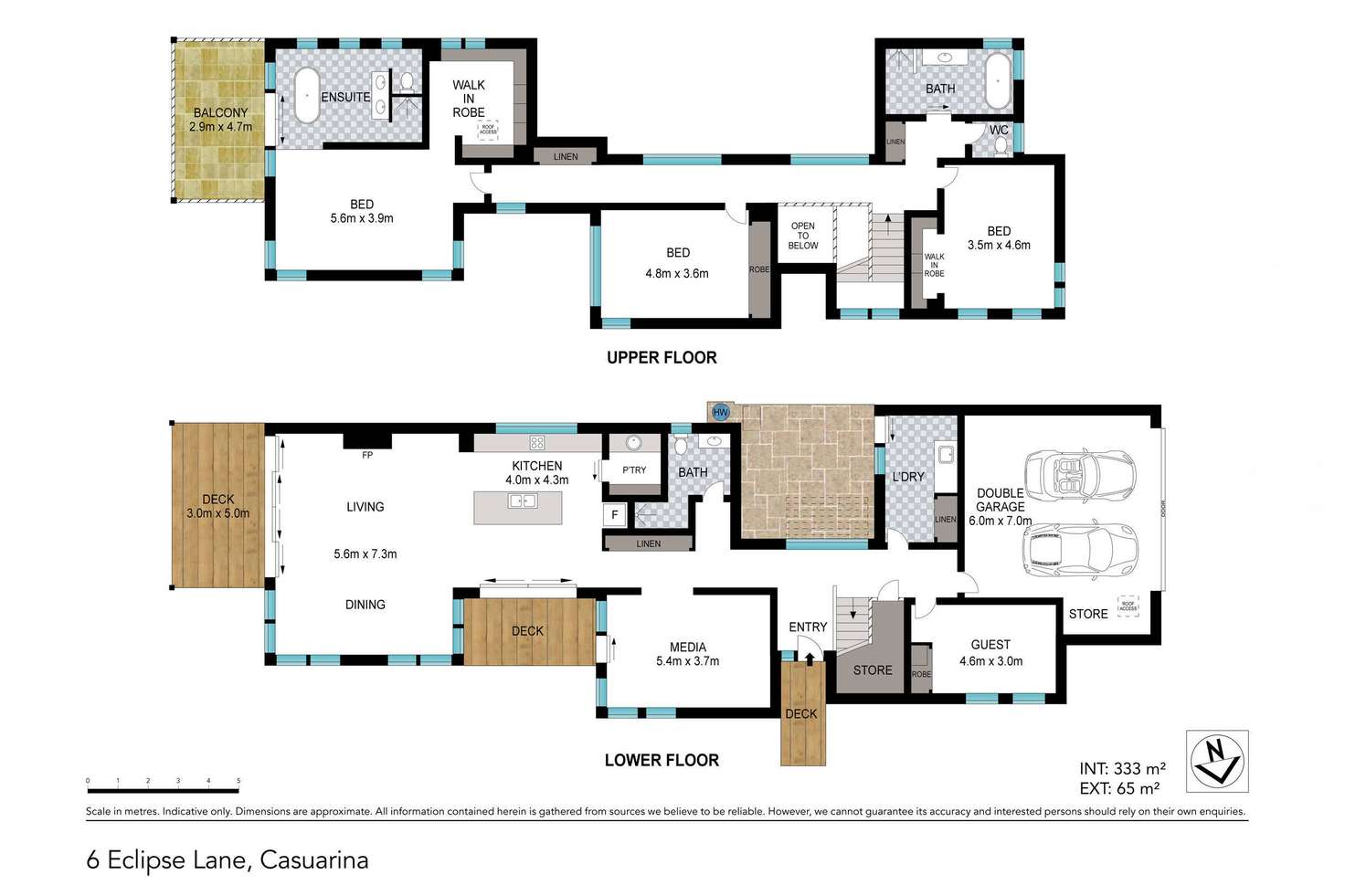 Floorplan of Homely house listing, 6 Eclipse Lane, Casuarina NSW 2487