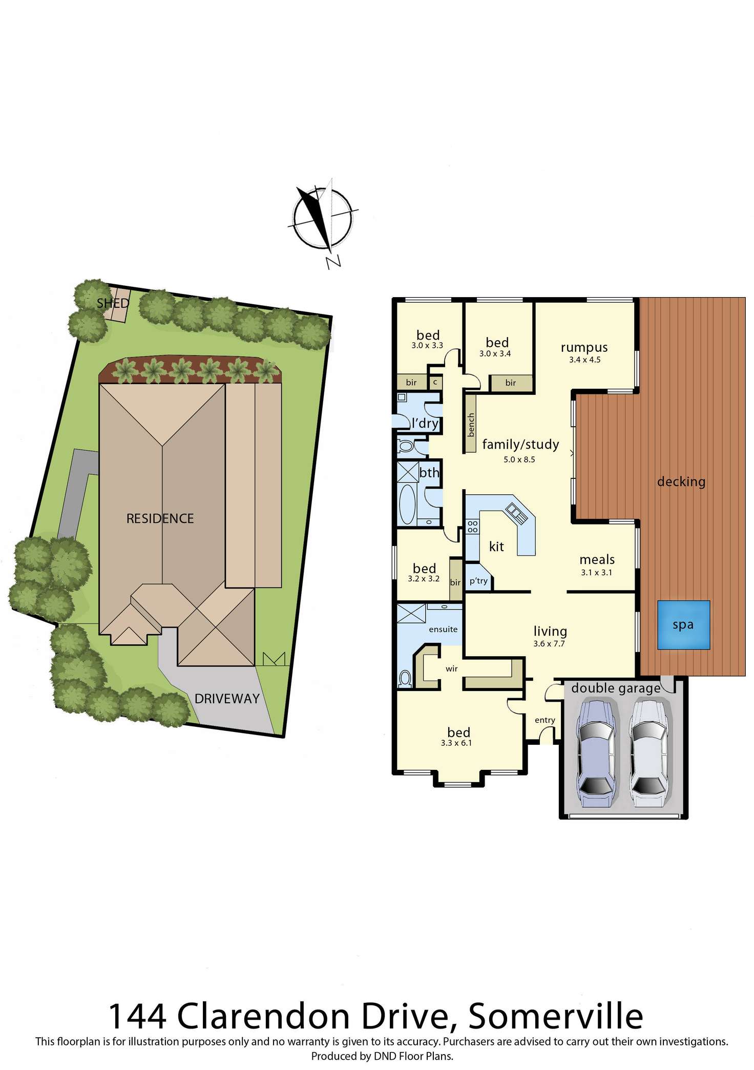 Floorplan of Homely house listing, 144 Clarendon Drive, Somerville VIC 3912