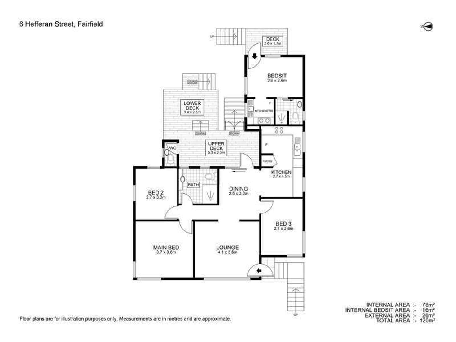Floorplan of Homely house listing, 6 Hefferan Street, Fairfield QLD 4103