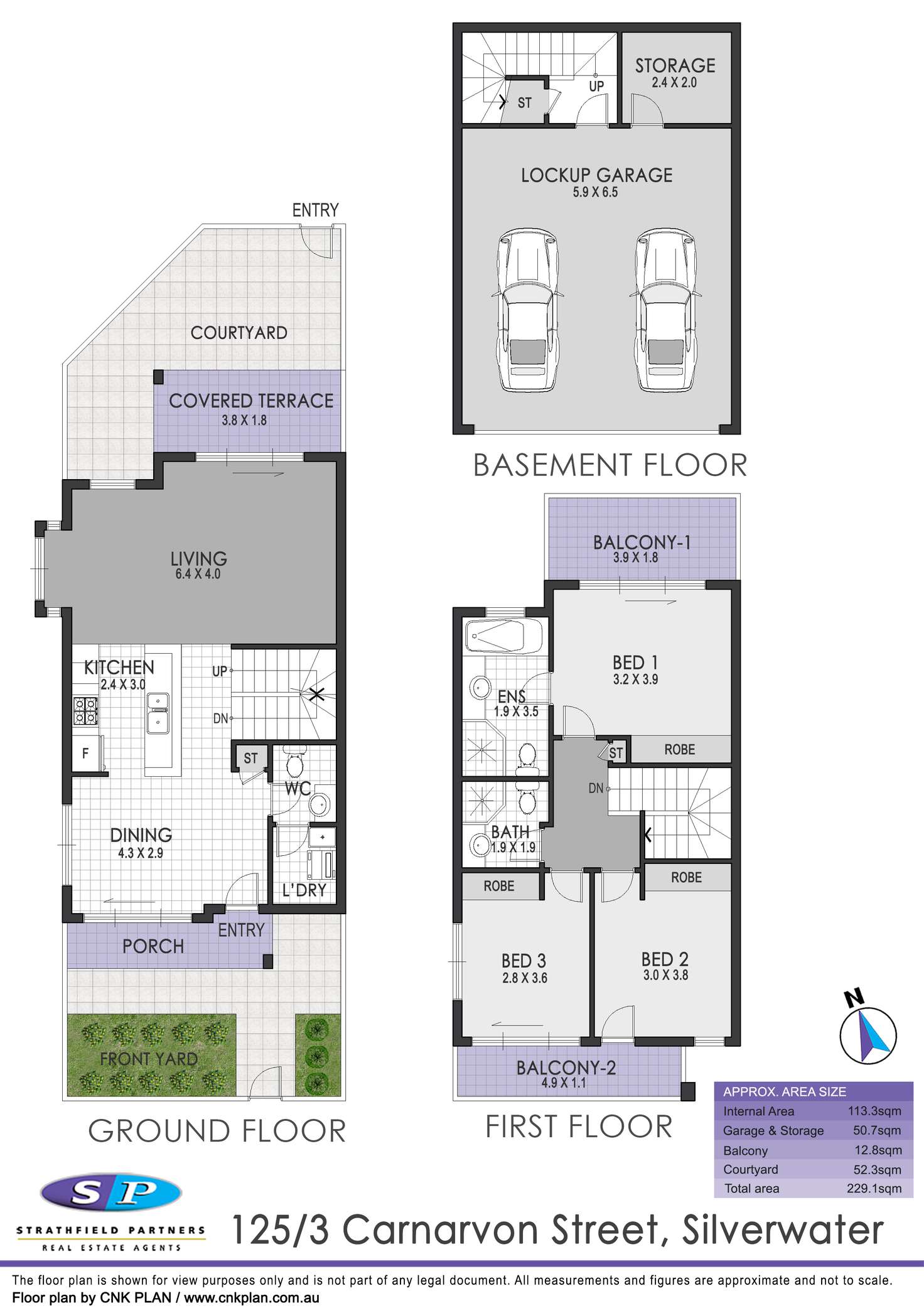 Floorplan of Homely semiDetached listing, 125/3 Carnarvon Street, Silverwater NSW 2128