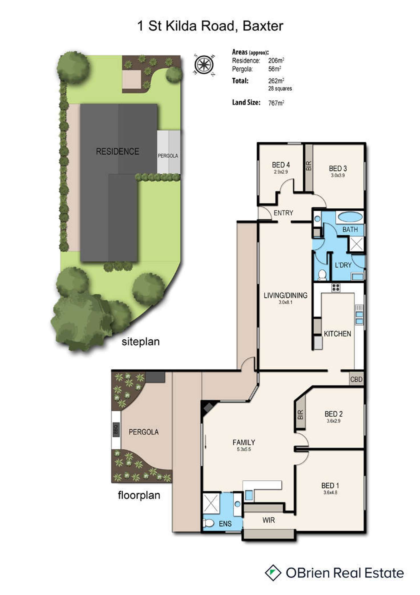 Floorplan of Homely house listing, 1 St Kilda Street, Baxter VIC 3911