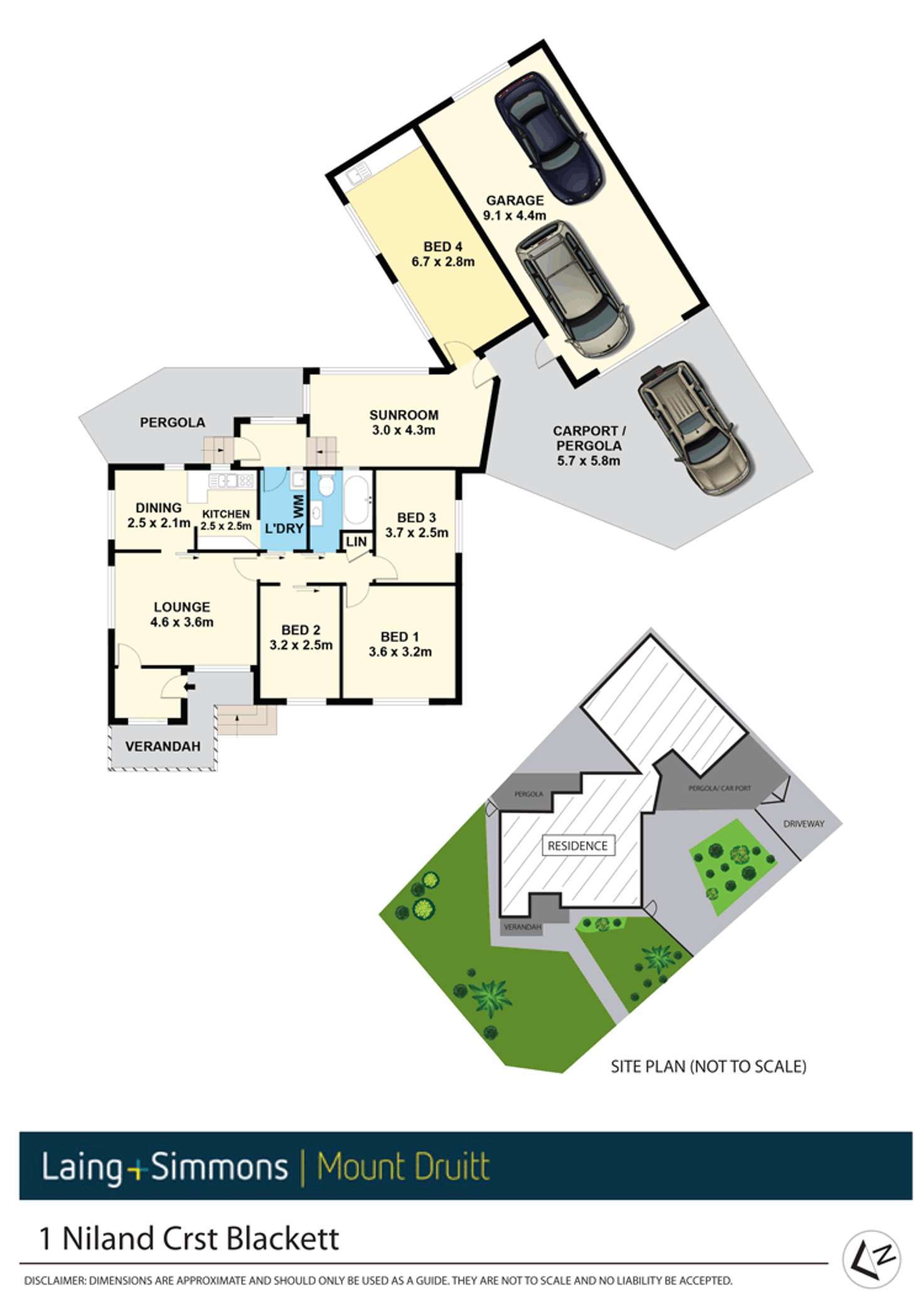 Floorplan of Homely house listing, 1 Niland Crescent, Blackett NSW 2770