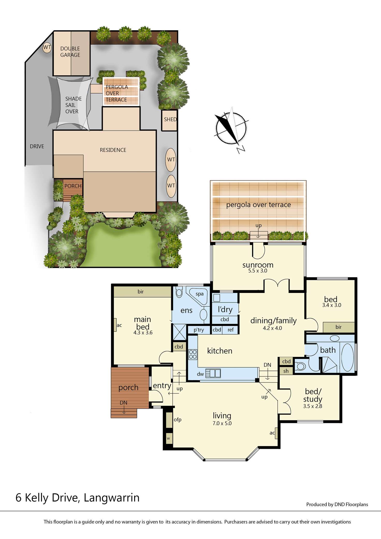 Floorplan of Homely house listing, 1 Ella Place, Langwarrin VIC 3910