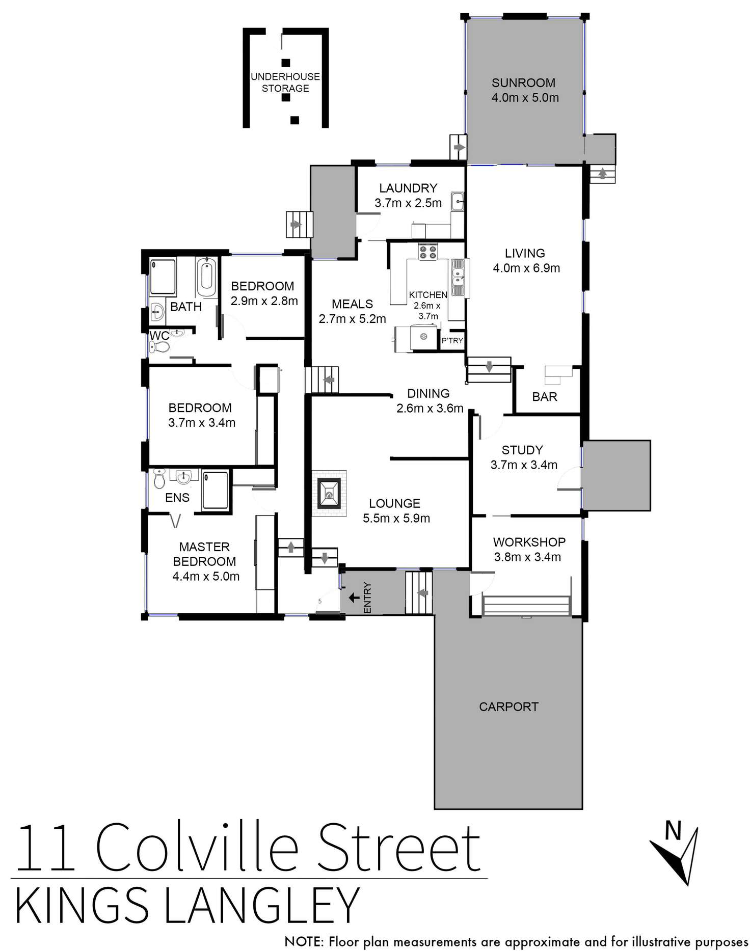 Floorplan of Homely house listing, 11 Colville Street, Kings Langley NSW 2147