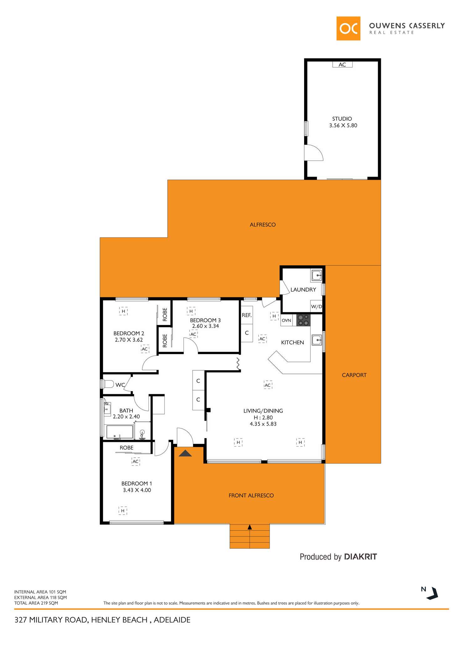 Floorplan of Homely house listing, 327 Military Road, Henley Beach SA 5022