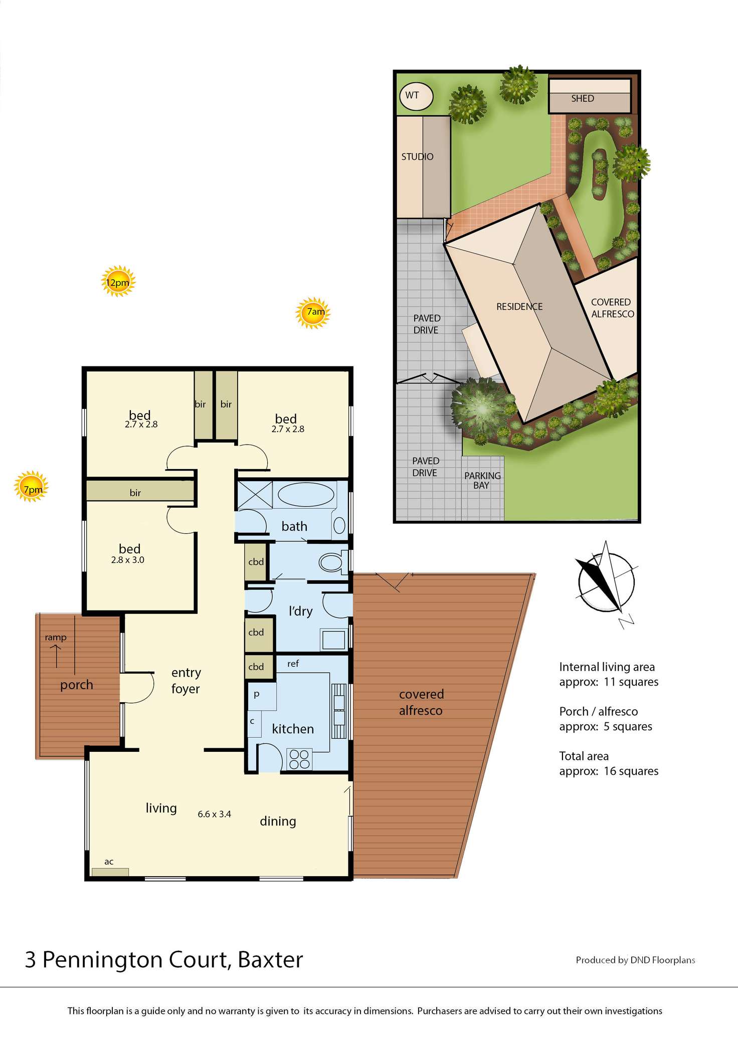 Floorplan of Homely house listing, 3 Pennington Court, Baxter VIC 3911