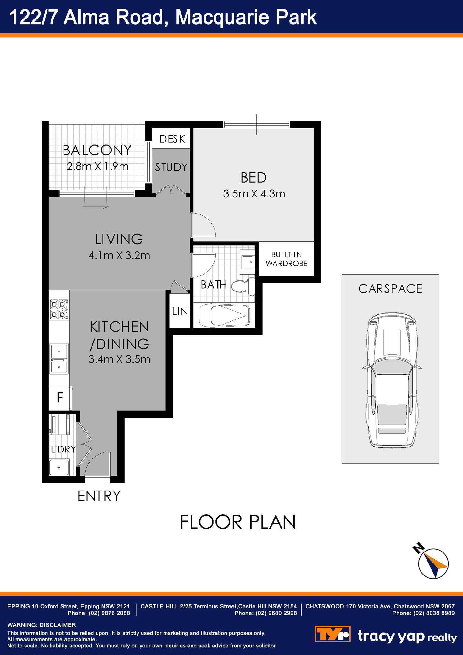 Floorplan of Homely apartment listing, 122/7 Alma Road, Macquarie Park NSW 2113
