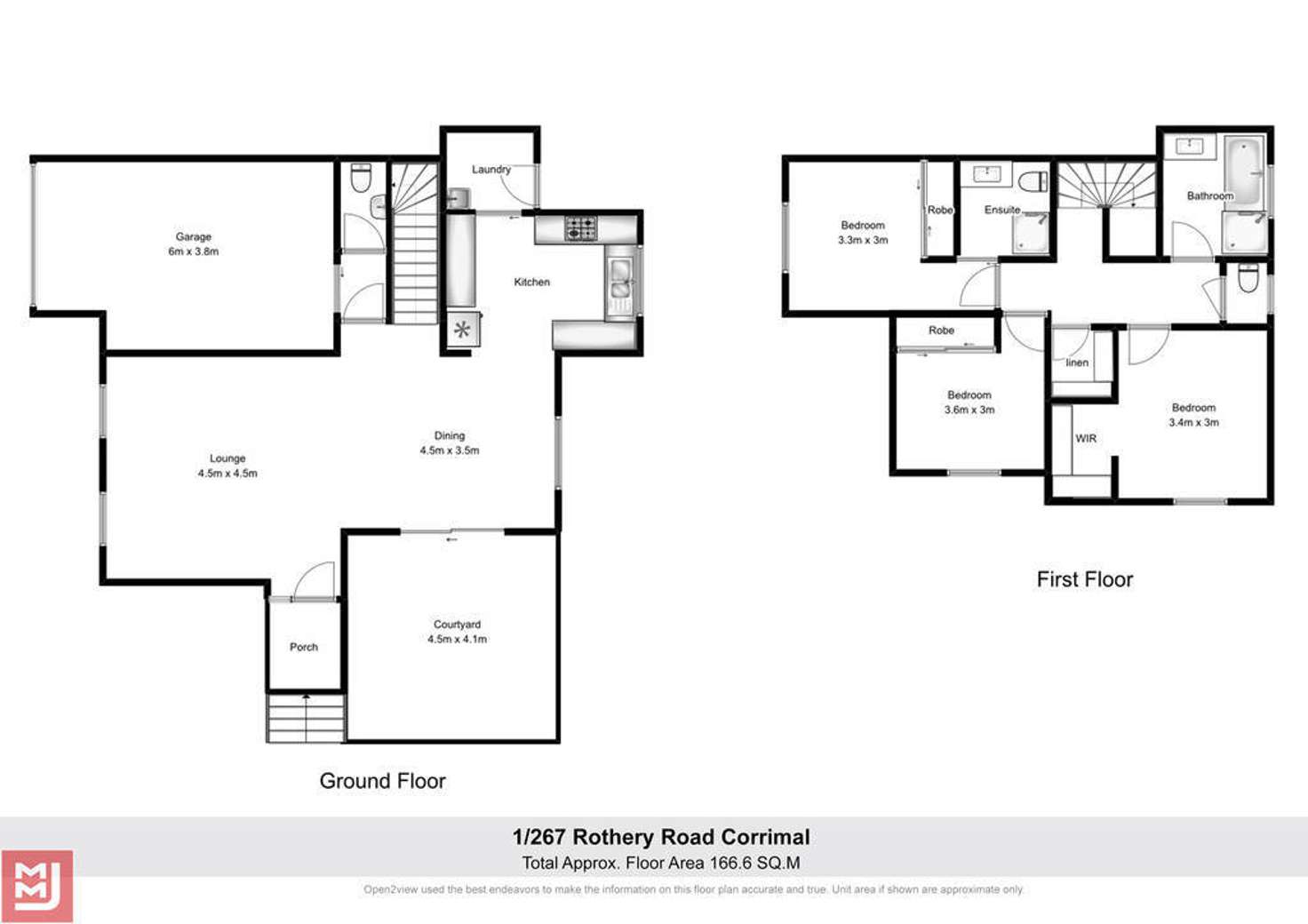 Floorplan of Homely townhouse listing, 1/267 Rothery Street, Corrimal NSW 2518