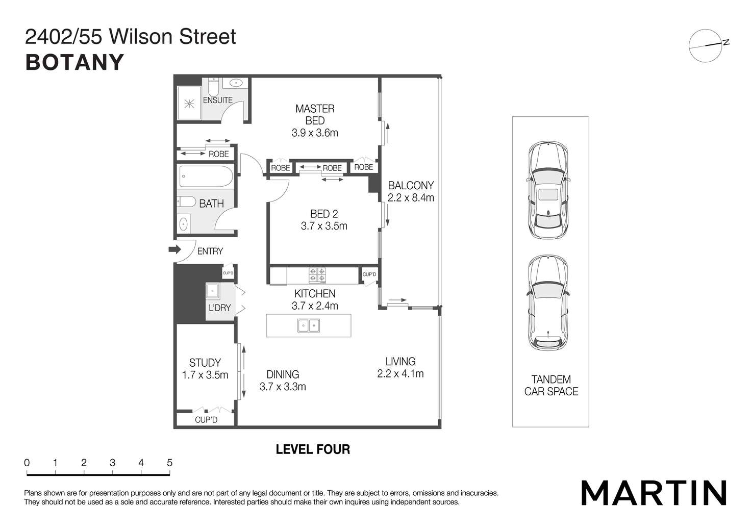 Floorplan of Homely apartment listing, 2402/55 Wilson Street, Botany NSW 2019