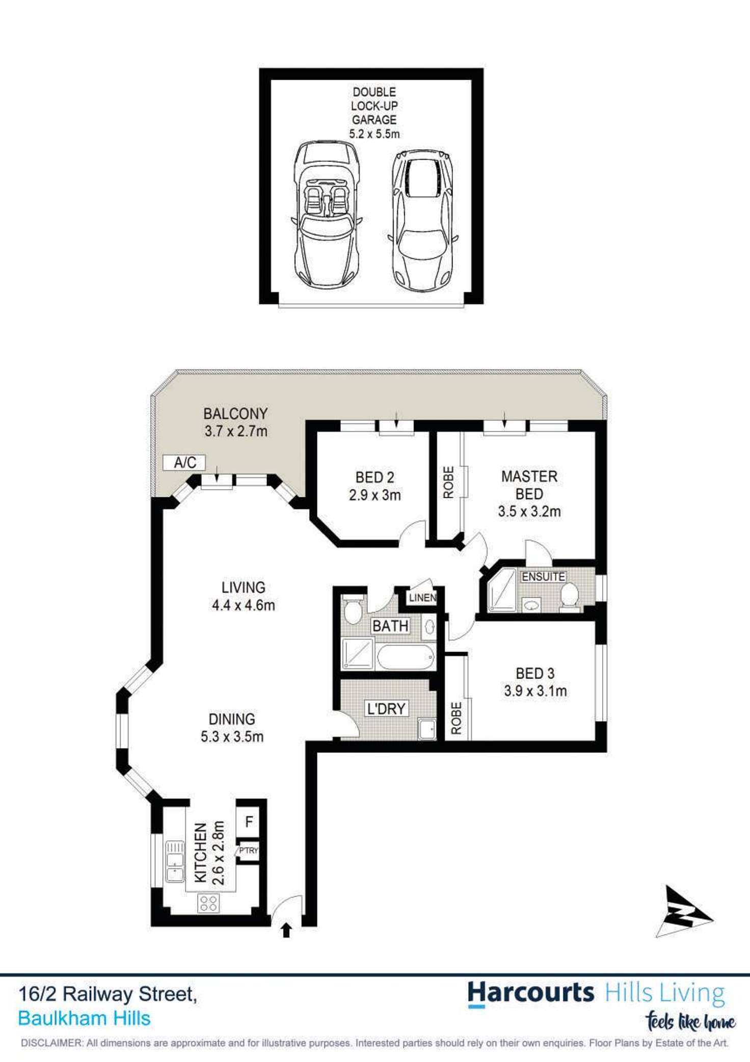 Floorplan of Homely unit listing, 16/2 Railway Street, Baulkham Hills NSW 2153