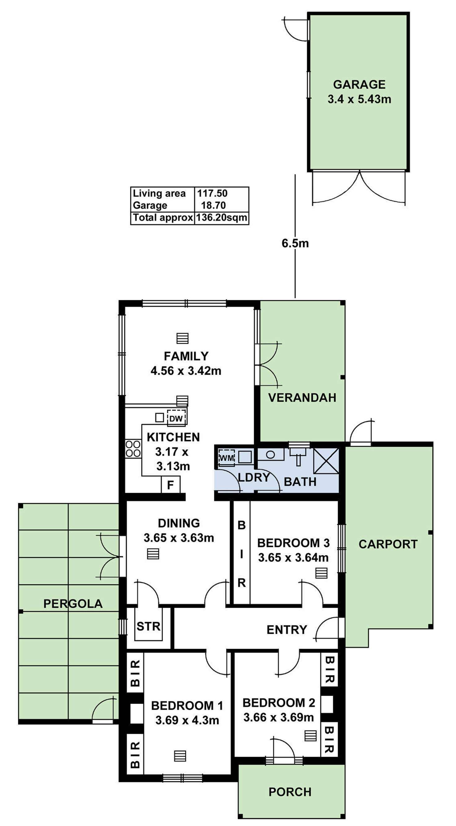Floorplan of Homely house listing, 8 Wellesley Avenue, Evandale SA 5069