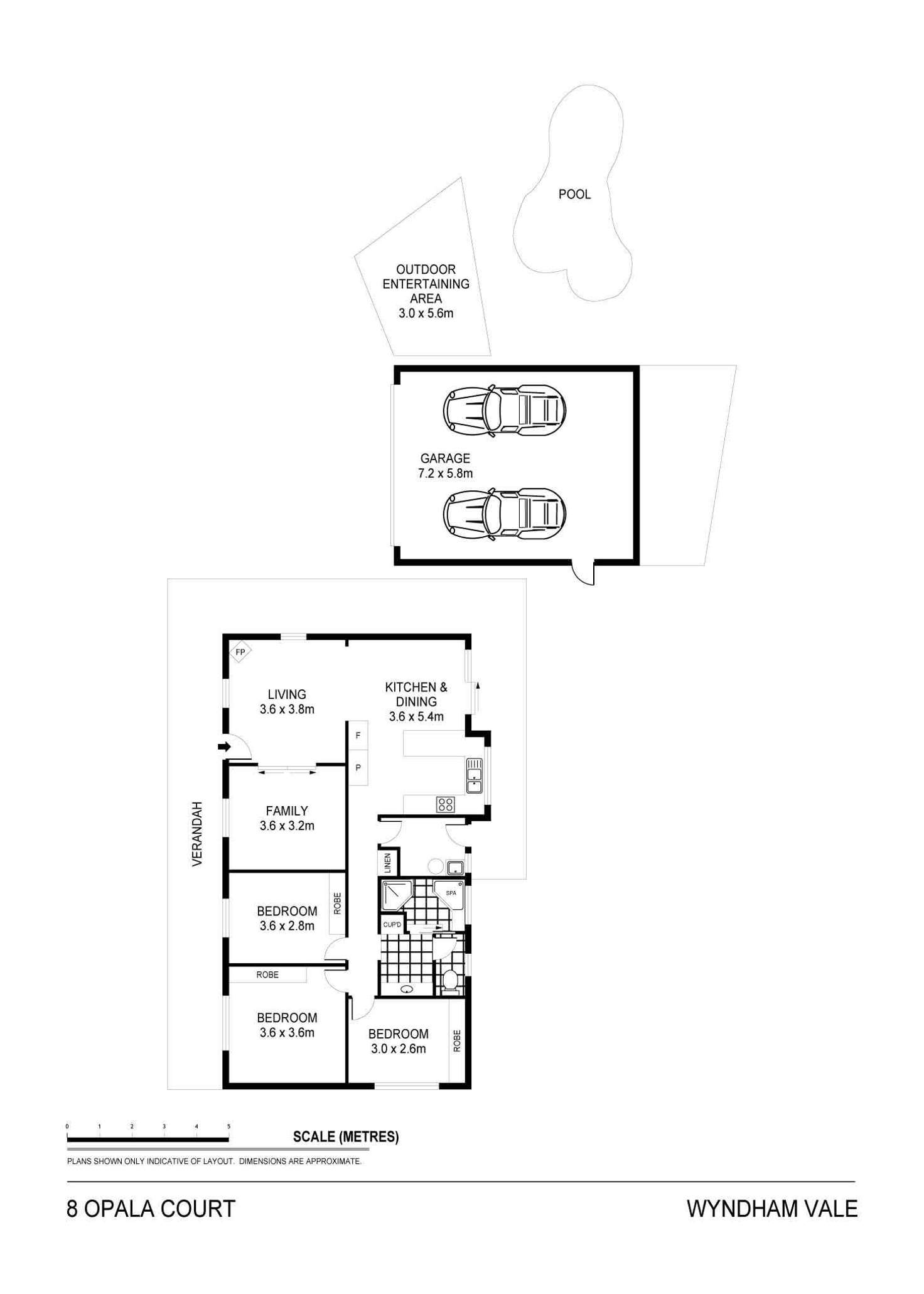 Floorplan of Homely house listing, 8 Opala Court, Wyndham Vale VIC 3024