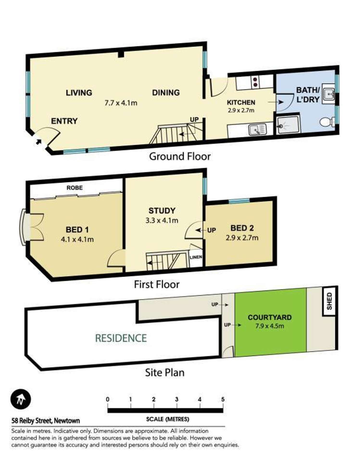 Floorplan of Homely house listing, 58 Reiby Street, Newtown NSW 2042