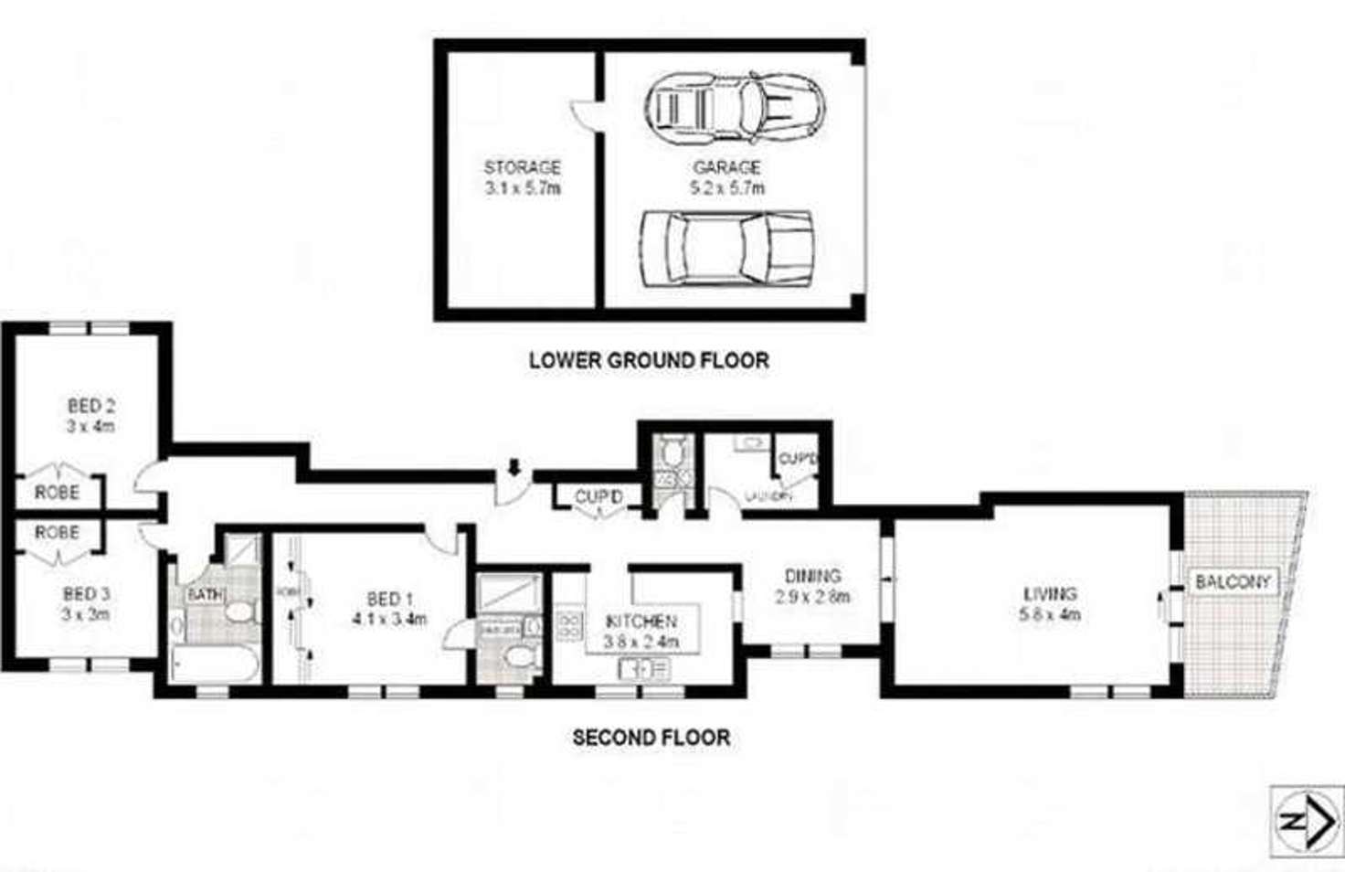 Floorplan of Homely apartment listing, 6/16 Ozone Street, Cronulla NSW 2230