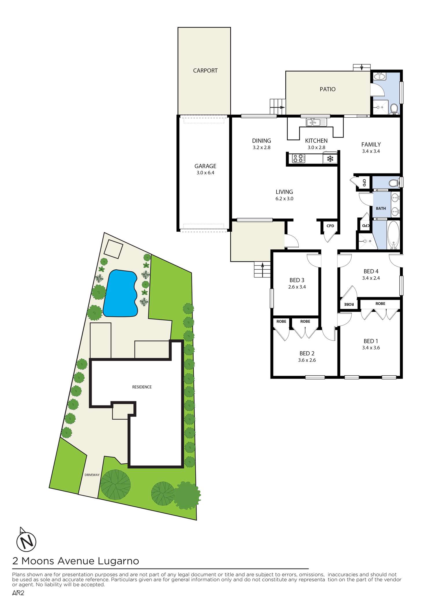 Floorplan of Homely house listing, 2 Moons Avenue, Lugarno NSW 2210