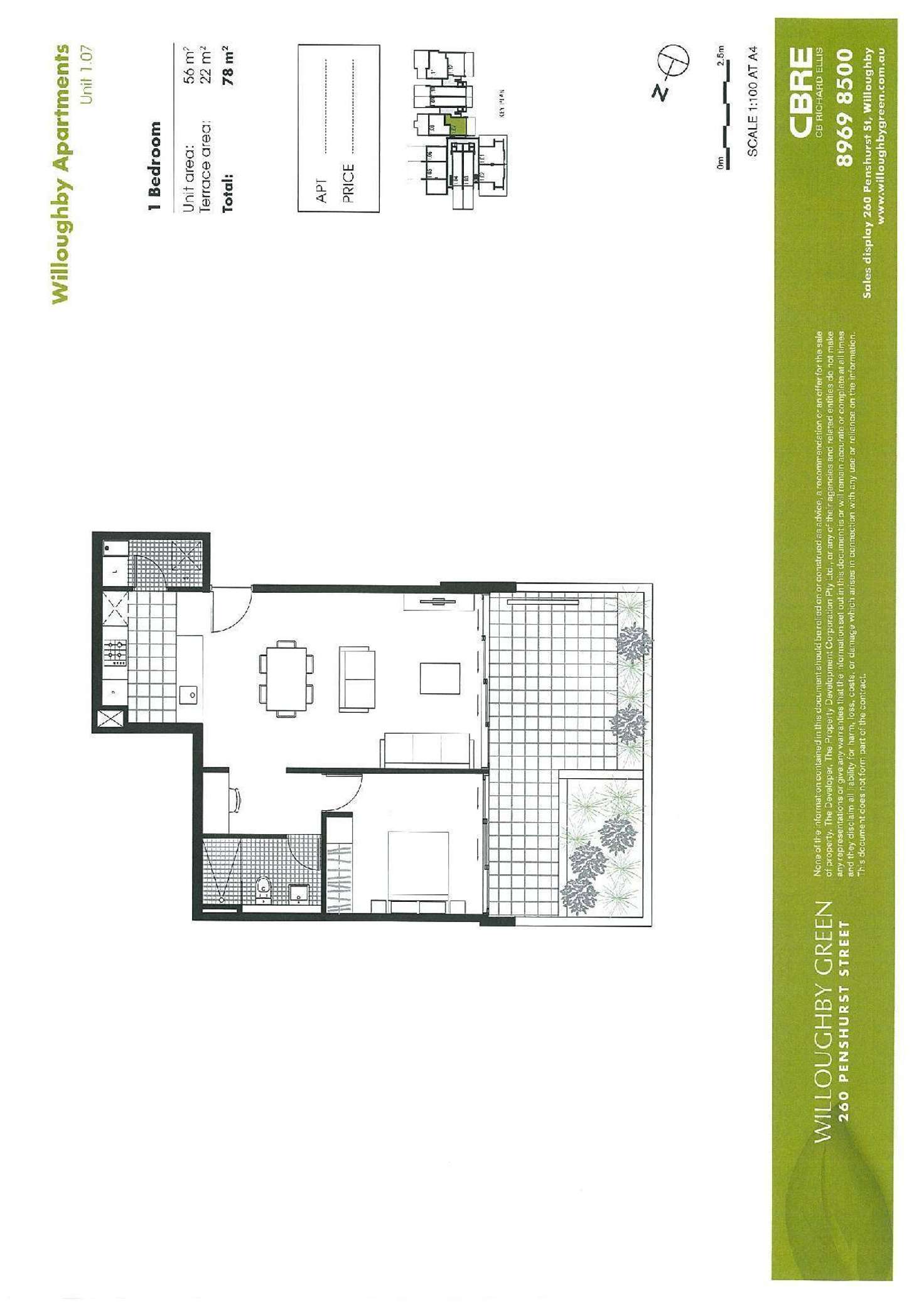 Floorplan of Homely apartment listing, 023/260 Penshurst Street, Willoughby NSW 2068