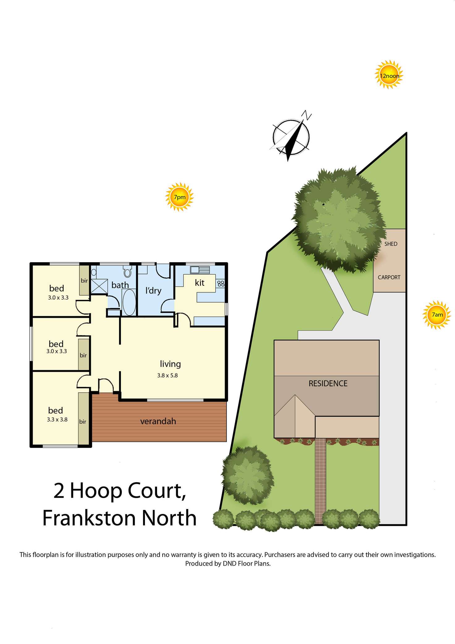 Floorplan of Homely house listing, 2 Hoop Court, Frankston North VIC 3200