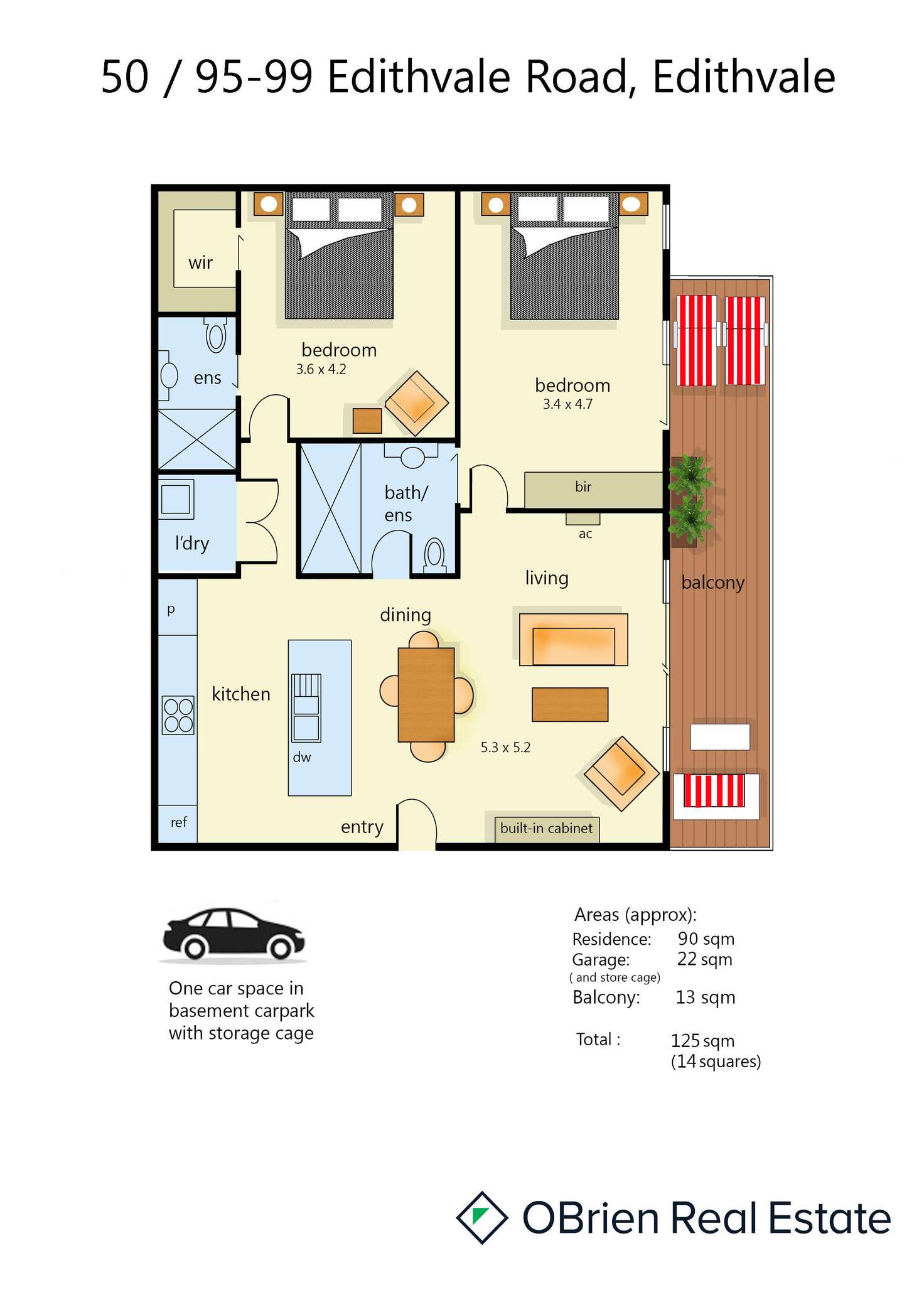 Floorplan of Homely apartment listing, 50/95-99 Edithvale Road, Edithvale VIC 3196