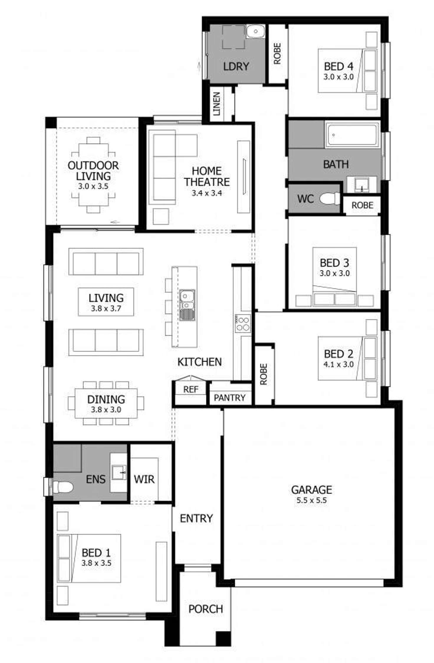 Floorplan of Homely house listing, 18 Sandridge Street, Thornton NSW 2322