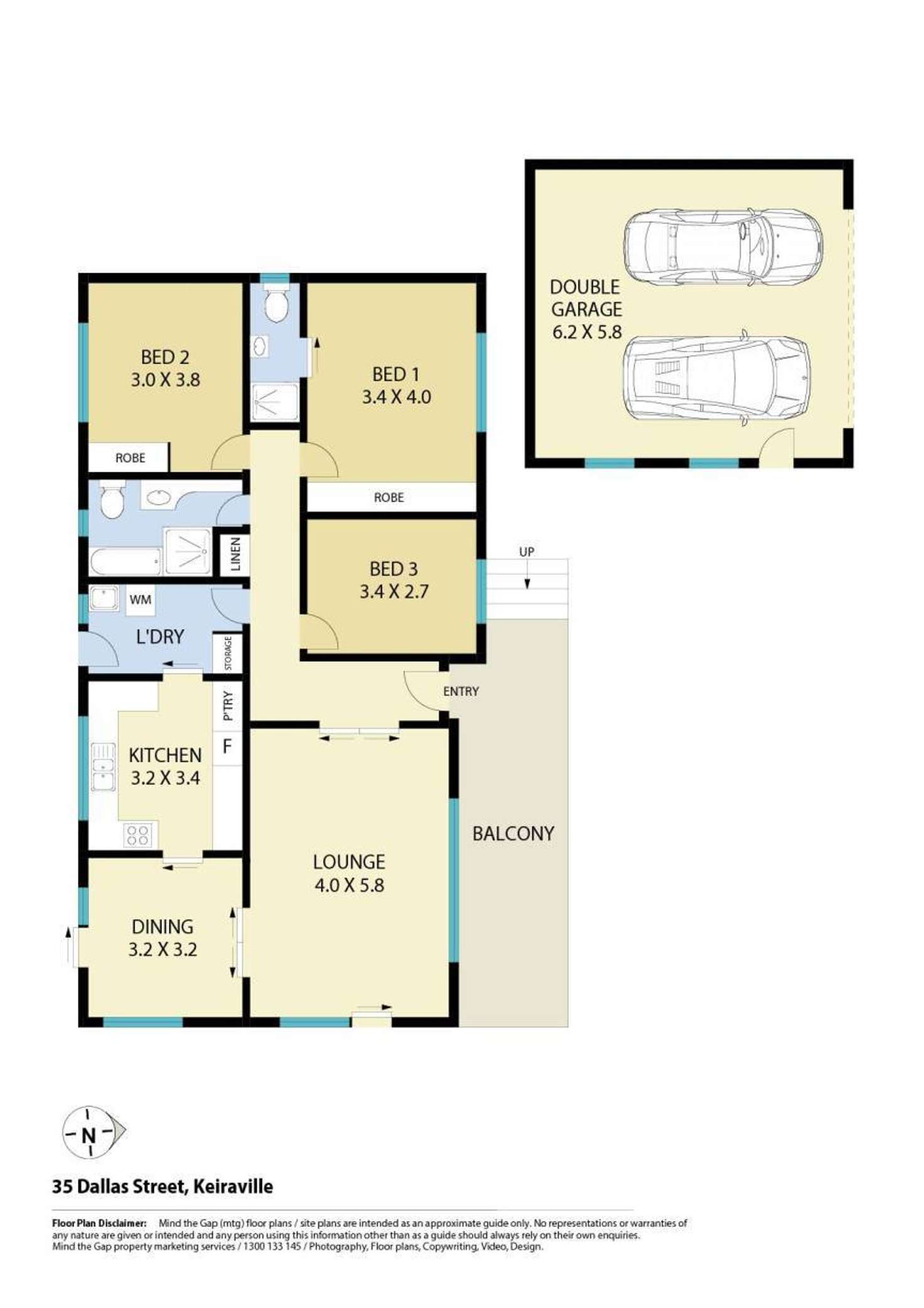 Floorplan of Homely house listing, 35 Dallas Street, Keiraville NSW 2500
