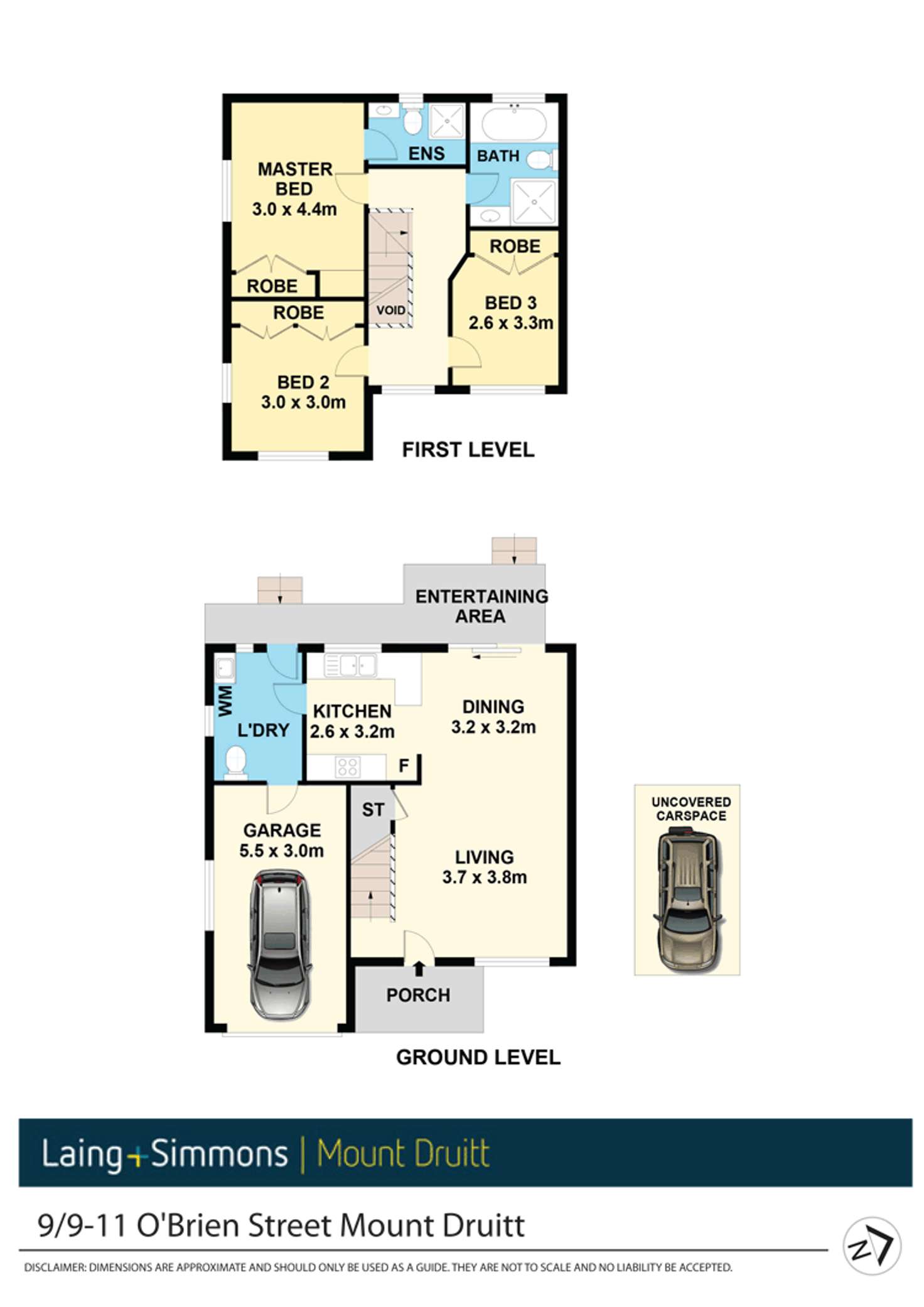 Floorplan of Homely townhouse listing, 9/9-11 O'brien Street, Mount Druitt NSW 2770