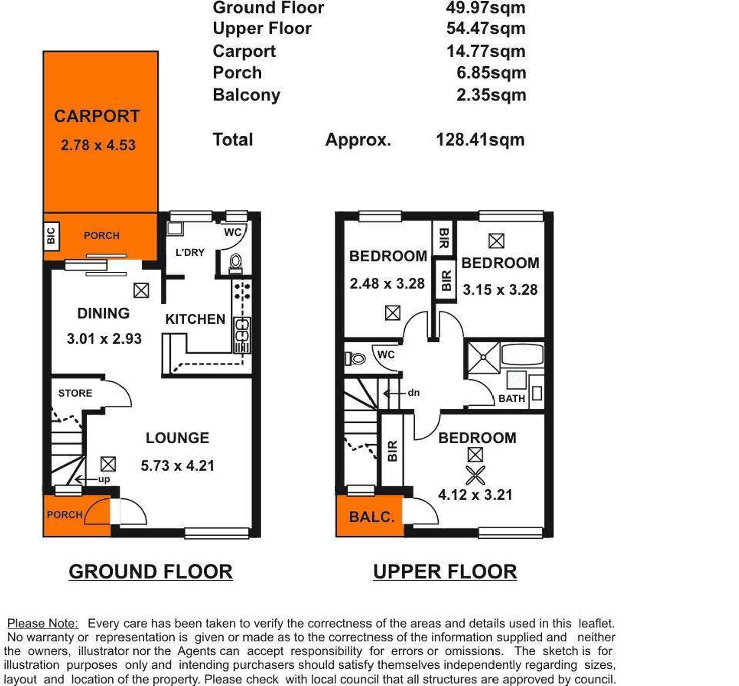 Floorplan of Homely townhouse listing, 394 Carrington Street, Adelaide SA 5000