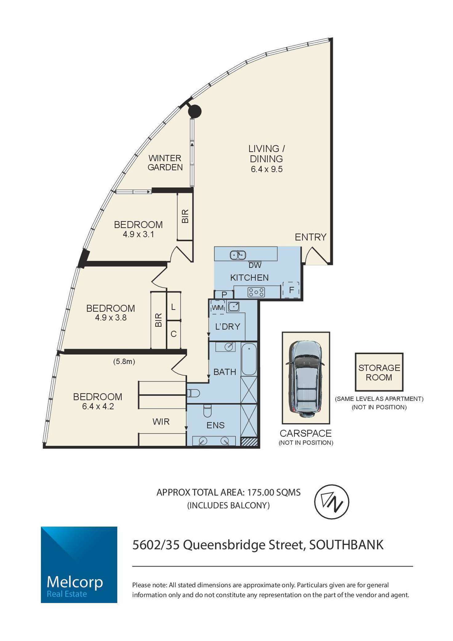 Floorplan of Homely apartment listing, 5602/35 Queensbridge Street, Southbank VIC 3006