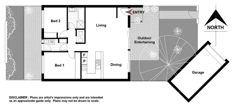 Floorplan of Homely townhouse listing, 15/6 Kemsley Place, Pearce ACT 2607