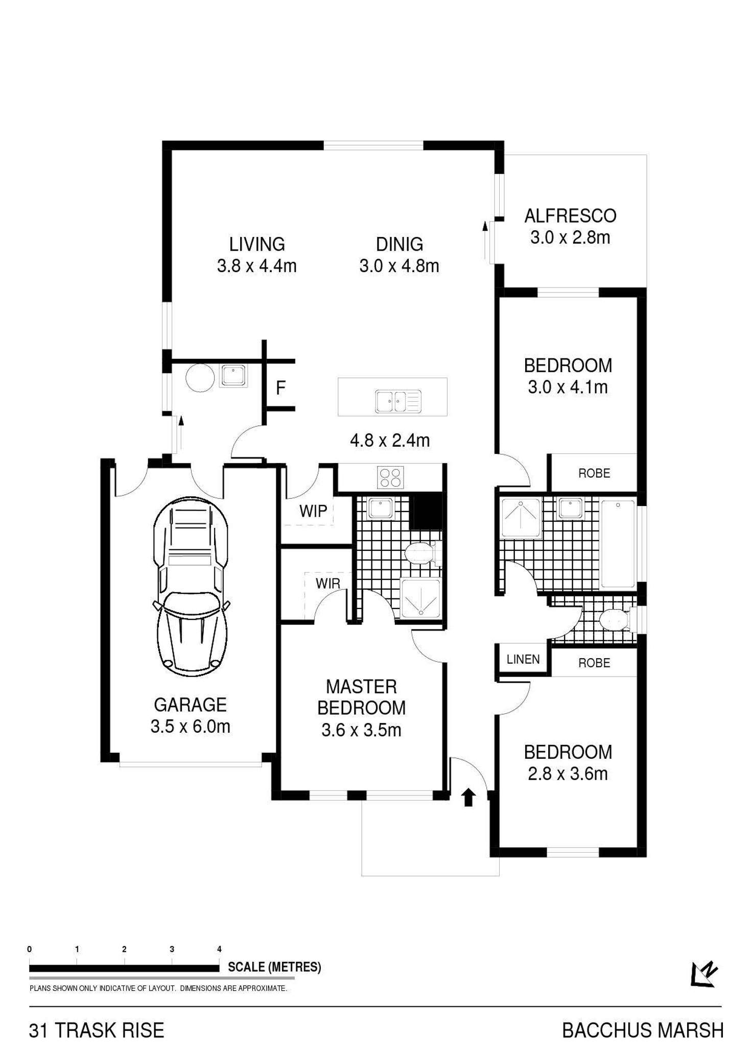 Floorplan of Homely house listing, 31 Trask Rise, Bacchus Marsh VIC 3340