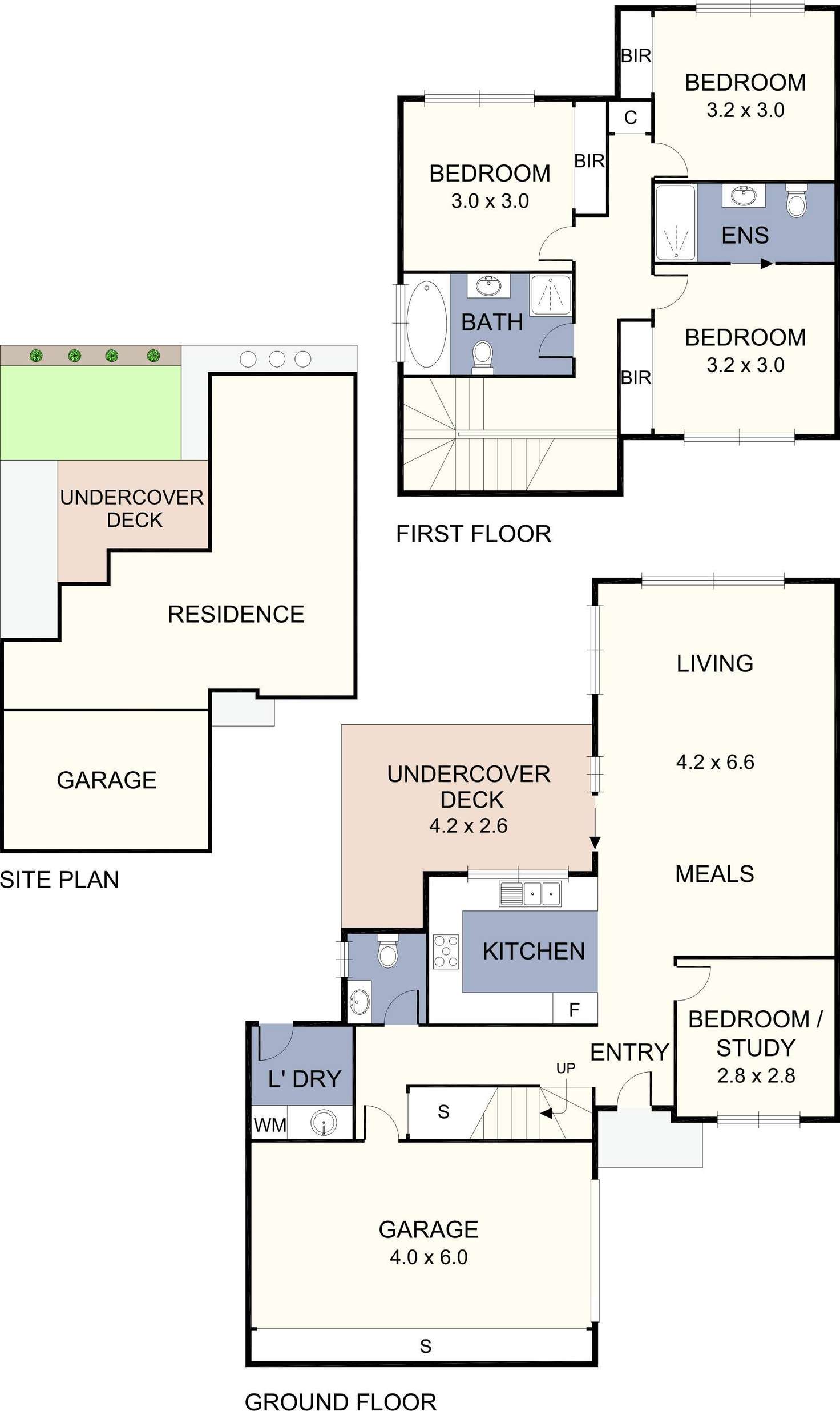 Floorplan of Homely townhouse listing, 3/21 Hartington Street, Glenroy VIC 3046