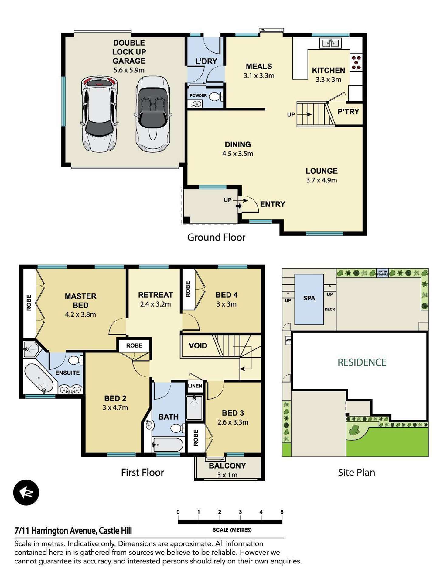 Floorplan of Homely house listing, 7/11 Harrington Avenue, Castle Hill NSW 2154