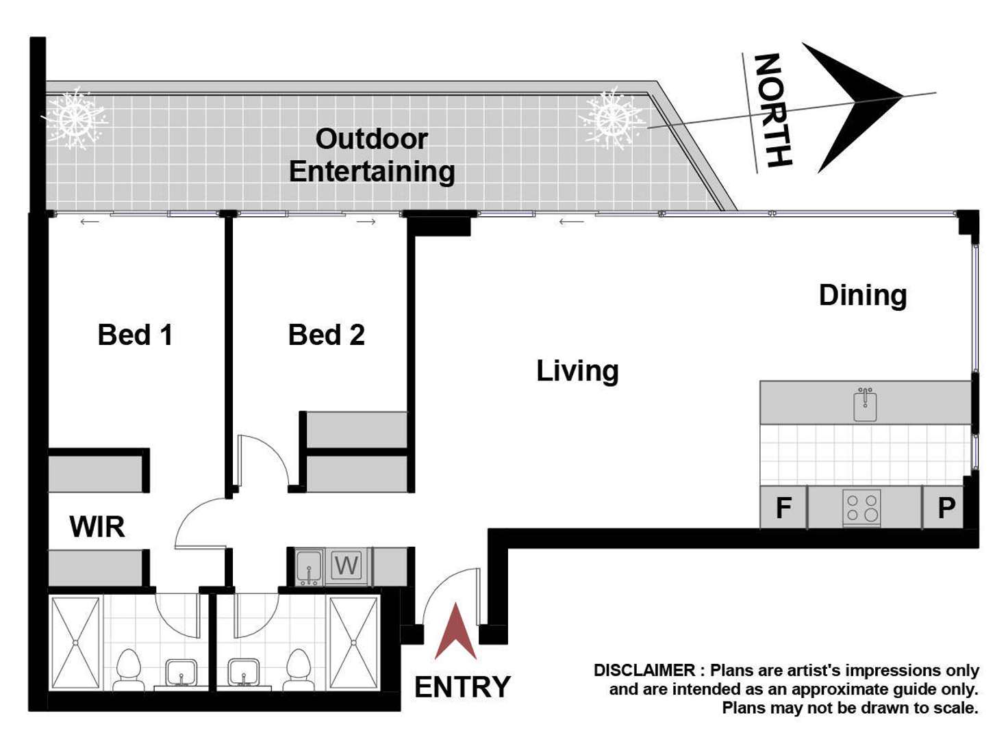 Floorplan of Homely apartment listing, 40/30 Blackall Street, Barton ACT 2600