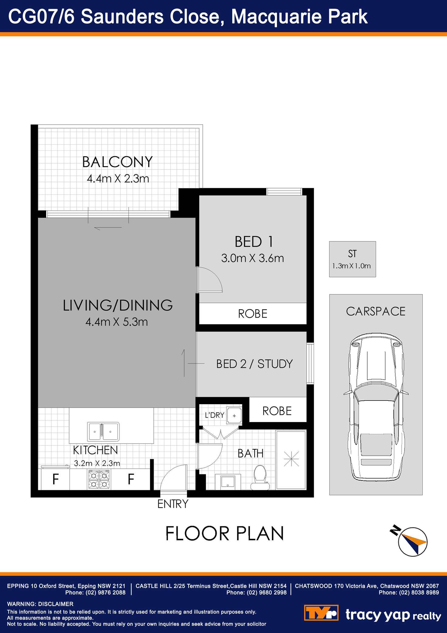 Floorplan of Homely apartment listing, G07/6 Saunders Close, Macquarie Park NSW 2113