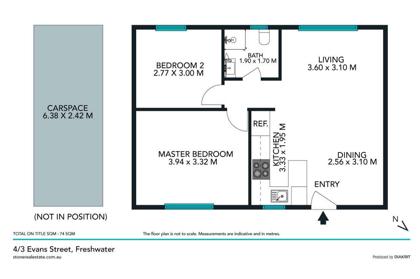 Floorplan of Homely apartment listing, 4/3 Evans Street, Freshwater NSW 2096