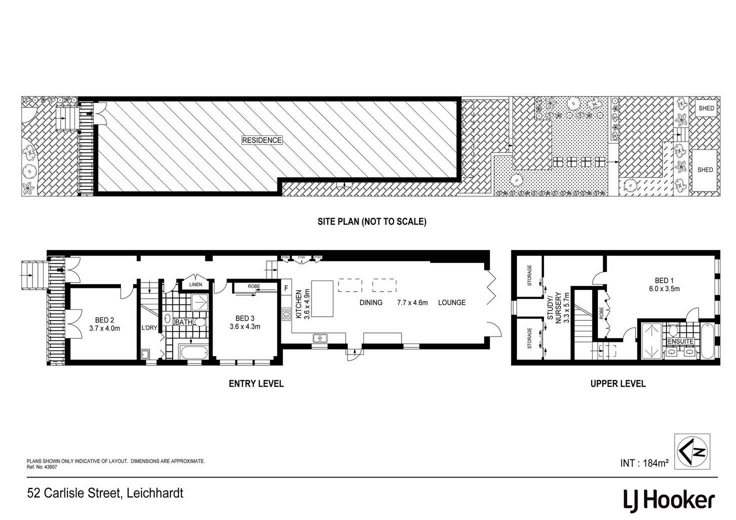 Floorplan of Homely semiDetached listing, 52 Carlisle Street, Leichhardt NSW 2040