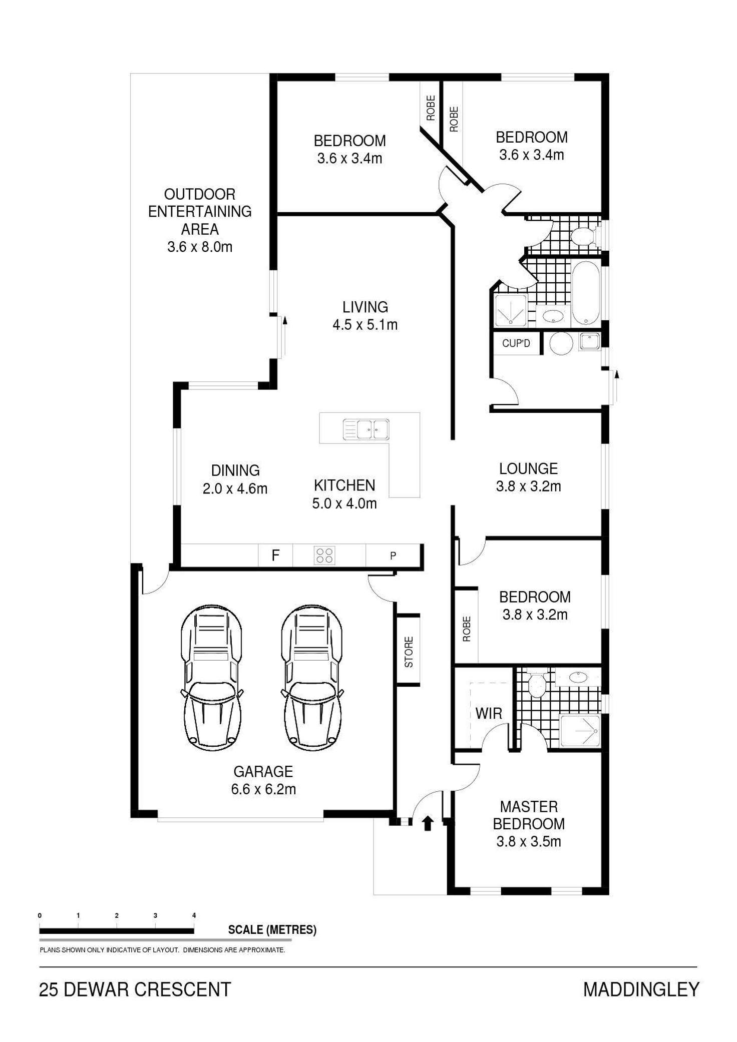 Floorplan of Homely house listing, 25 Dewar Crescent, Bacchus Marsh VIC 3340