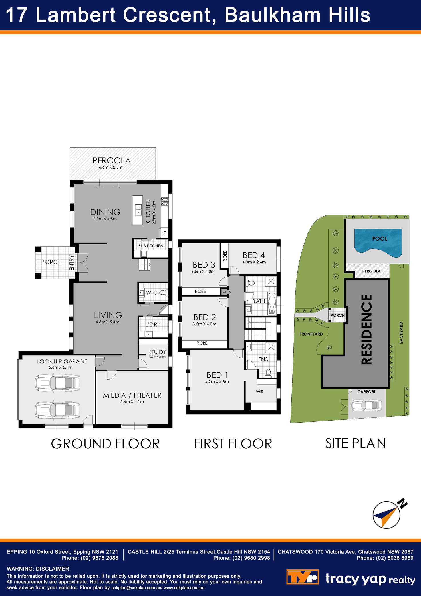 Floorplan of Homely house listing, 17 Lambert Crescent, Baulkham Hills NSW 2153