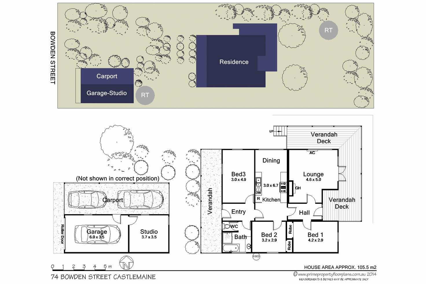 Floorplan of Homely house listing, 74 Bowden Street, Castlemaine VIC 3450